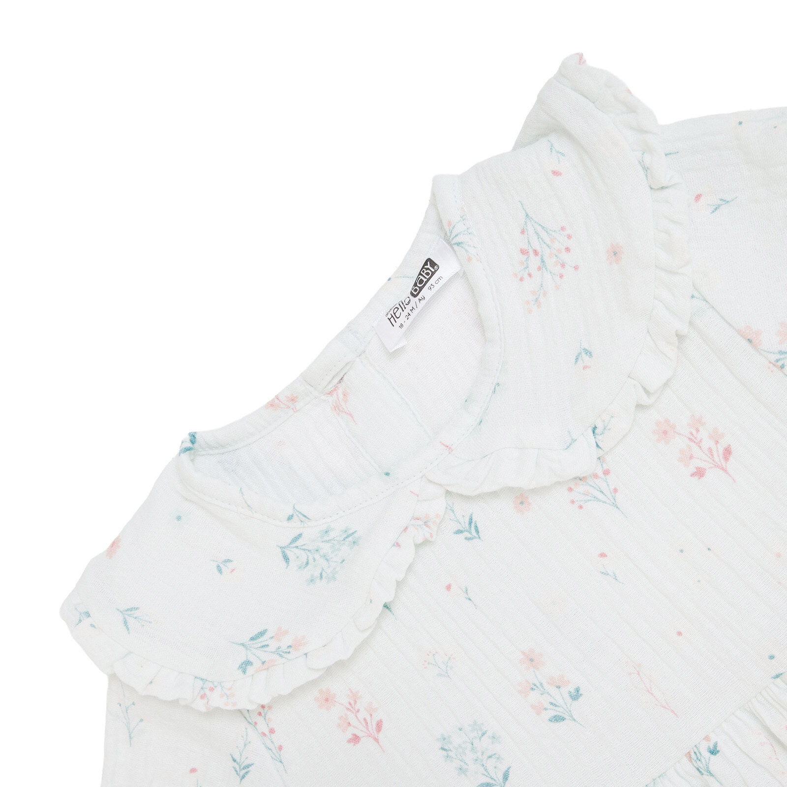 Kız Bebek Harvest Garden Elbise Bebe Yaka Kısa Kol