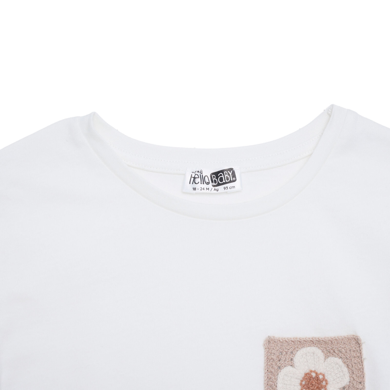 Kız Bebek Harvest Garden Tshirt Bisiklet Yaka Kısa Kol