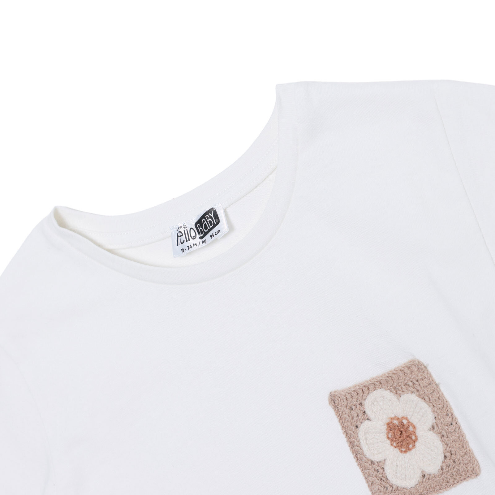 Kız Bebek Harvest Garden Tshirt Bisiklet Yaka Kısa Kol