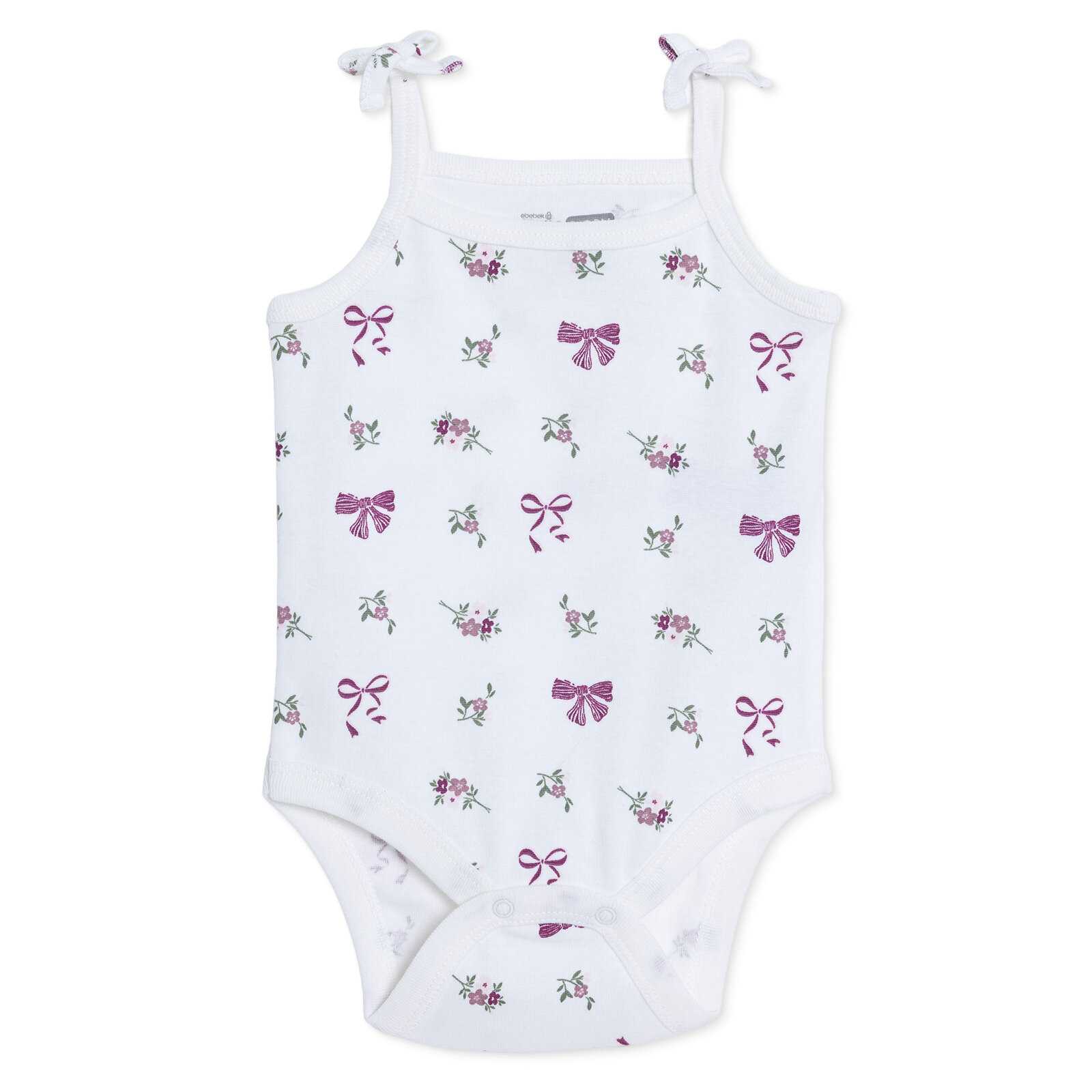 Kız Bebek İp Askılı Body Bisiklet Yaka Kısa Kol