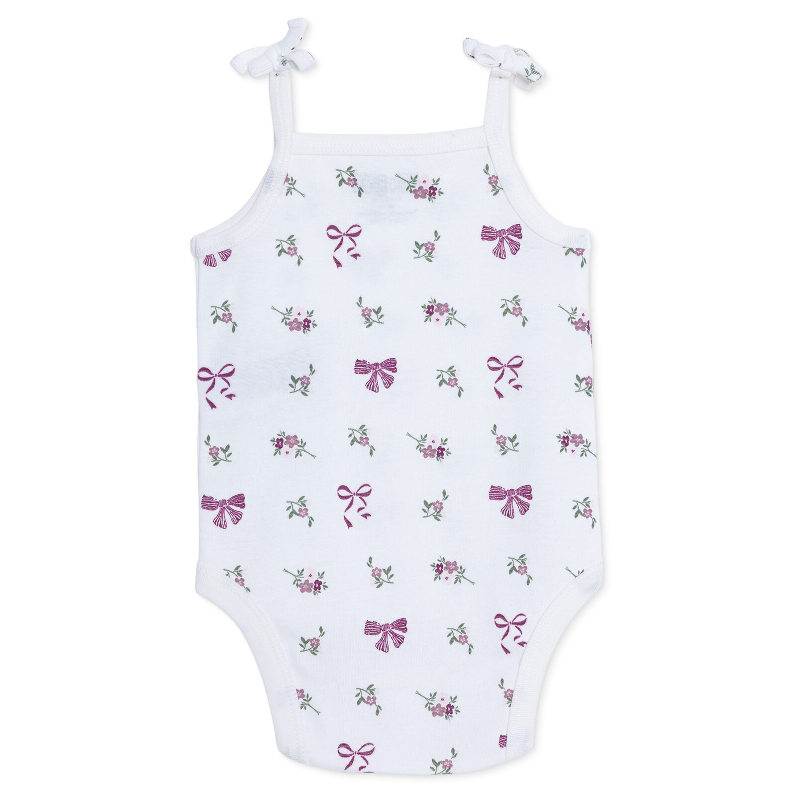 Kız Bebek İp Askılı Body Bisiklet Yaka Kısa Kol