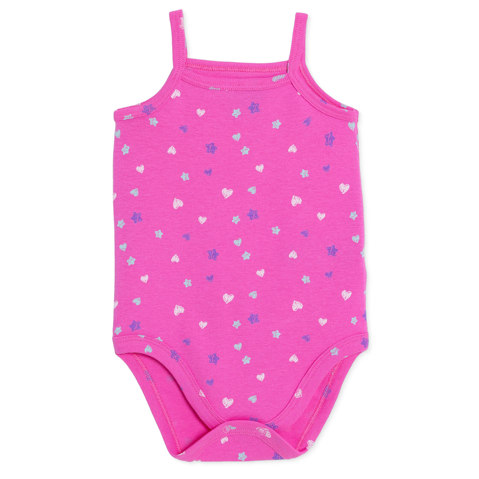 Kız Bebek İp Askılı Body Çıtçıtlı Yaka İp Askılı