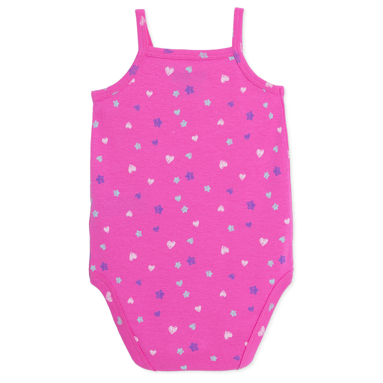 Kız Bebek İp Askılı Body Çıtçıtlı Yaka İp Askılı