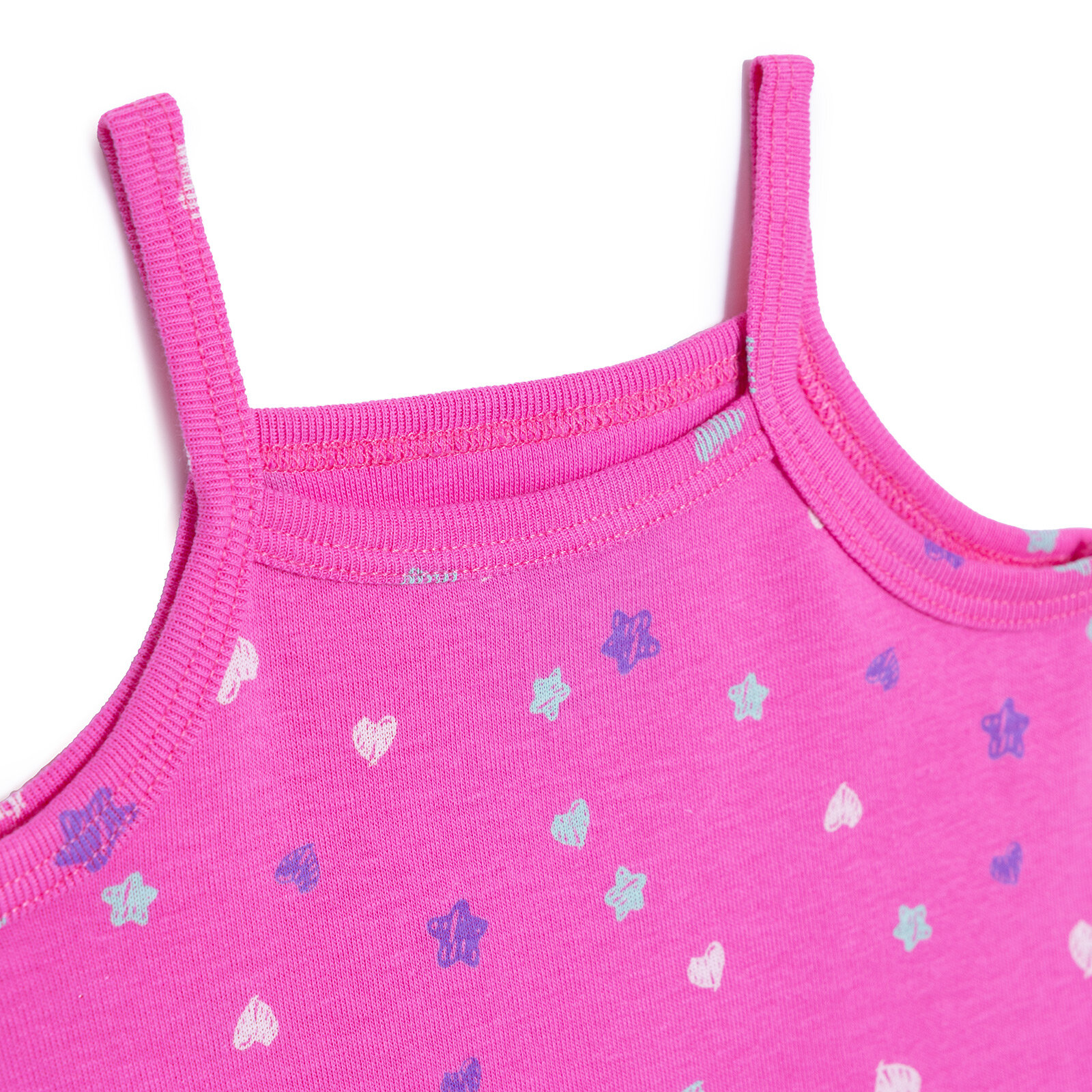 Kız Bebek İp Askılı Body Çıtçıtlı Yaka İp Askılı