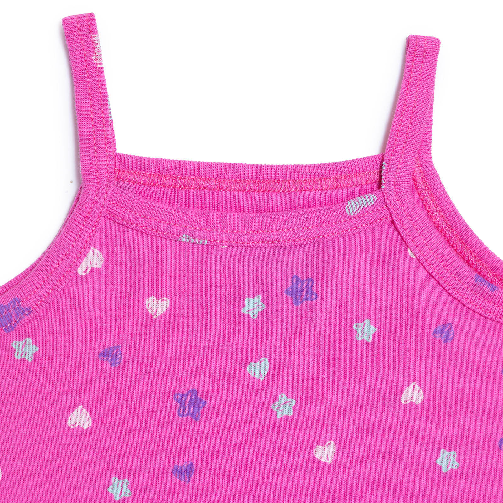 Kız Bebek İp Askılı Body Çıtçıtlı Yaka İp Askılı