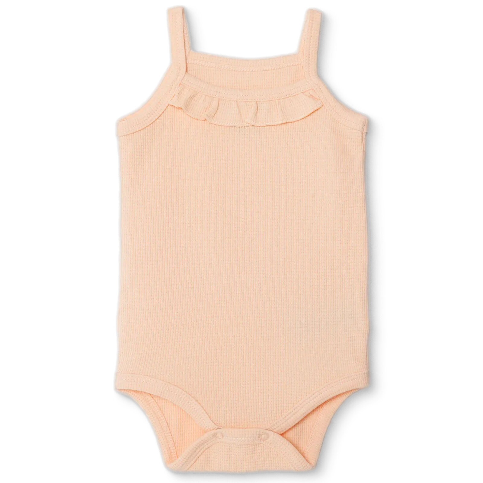 Kız Bebek İp Askılı Body Fırfırlı Yaka İp Askılı