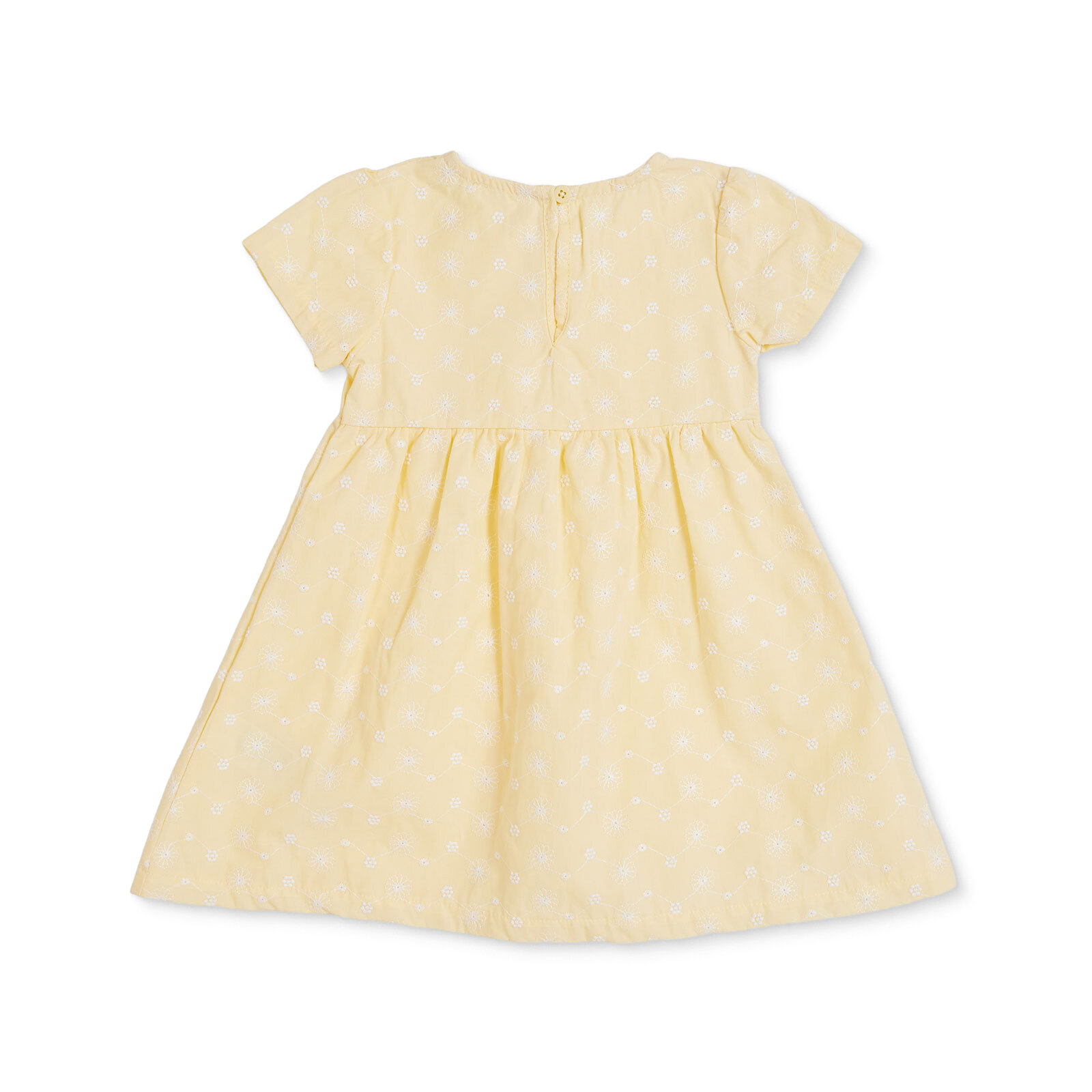 Kız Bebek Joyful Botanica Elbise Modelli Yaka Kısa Kol Reçme Paça