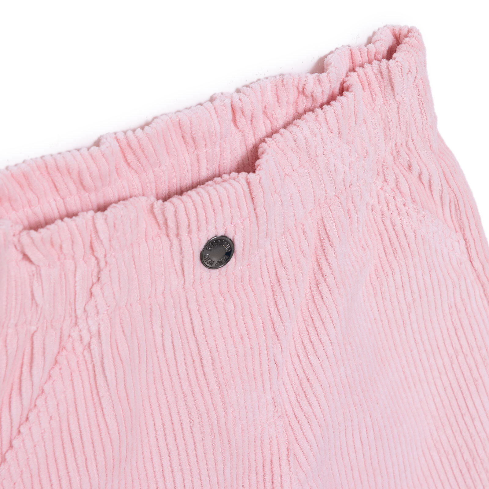 Kız Bebek Kadife Pantolon Düğmeli Reçme Paça