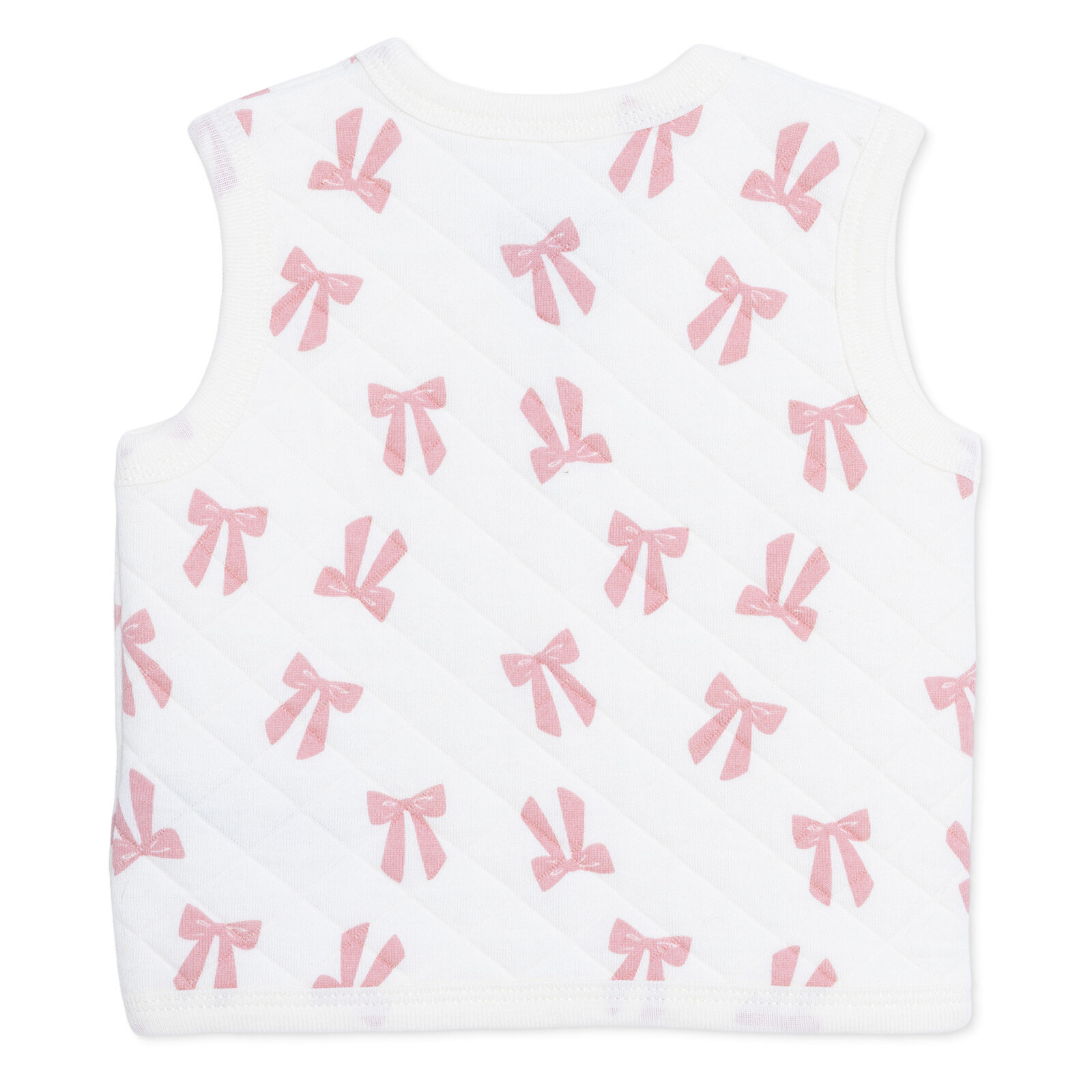 Kız Bebek Kapitone Yelek V Yaka Atlet Kol