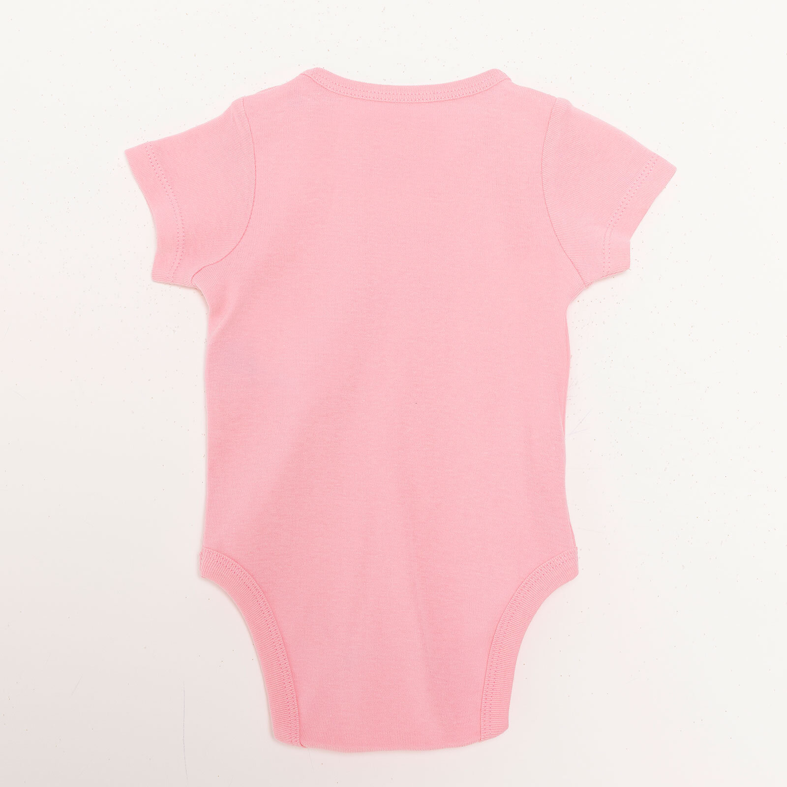 Kız Bebek Kısa Kol Body Ribana Çıtçıtlı Yaka Kısa Kol