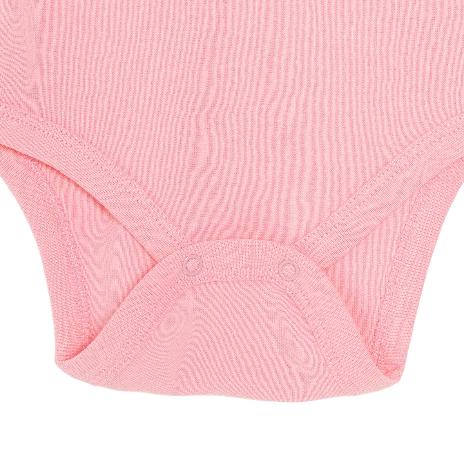 Kız Bebek Kısa Kol Body Ribana Çıtçıtlı Yaka Kısa Kol