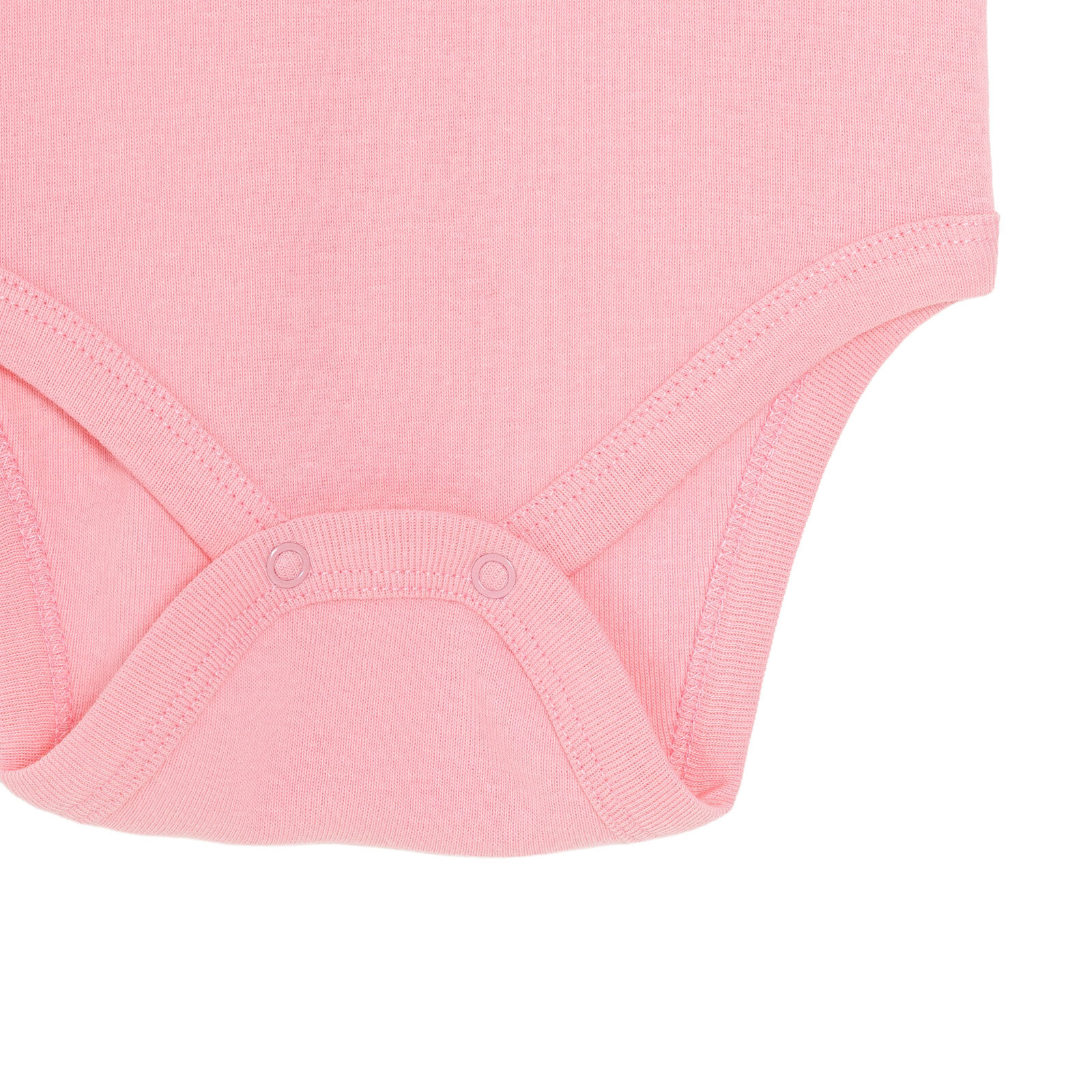 Kız Bebek Kısa Kol Body Ribana Çıtçıtlı Yaka Kısa Kol