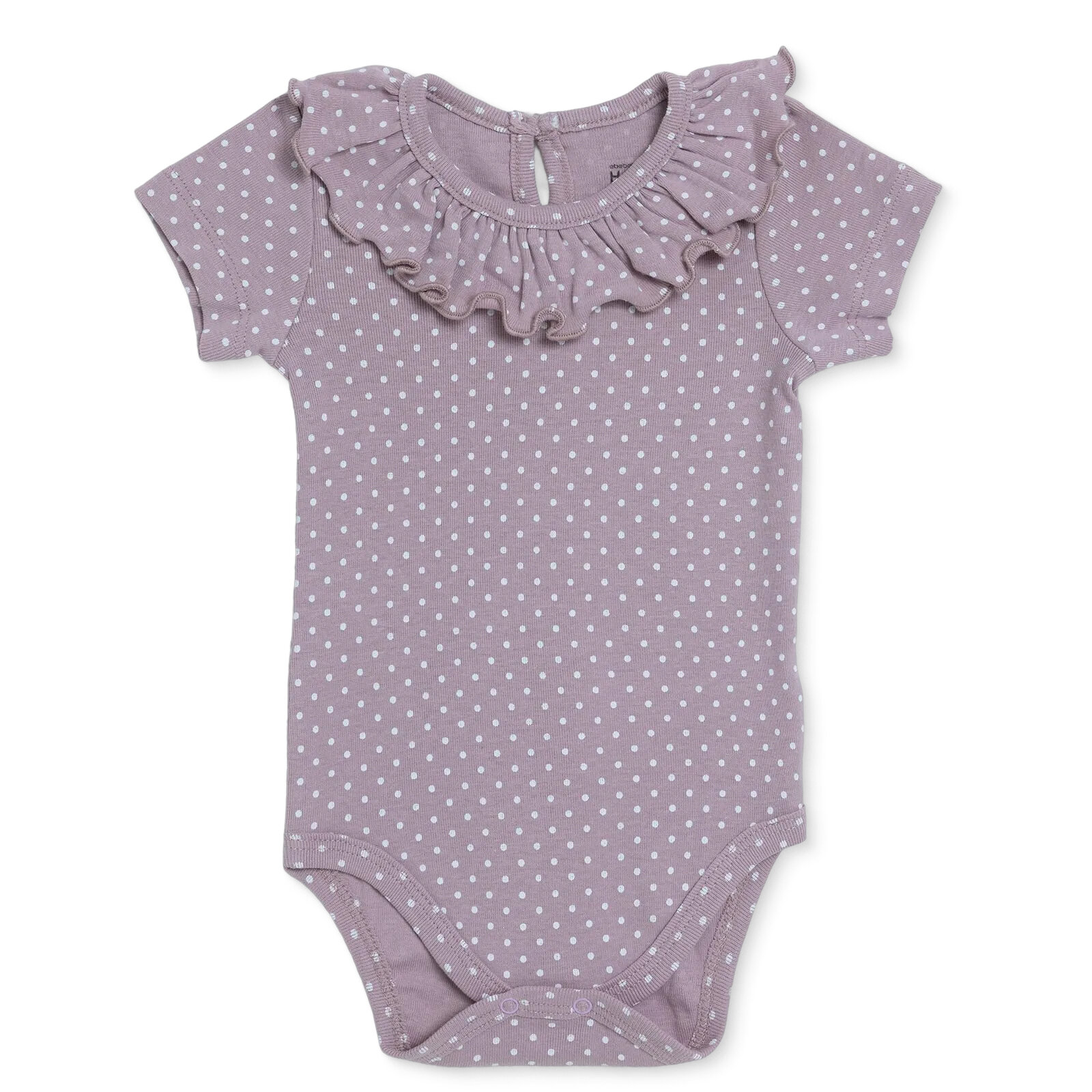 Kız Bebek Kısa Kol Body Ribana Çıtçıtlı Yaka Kısa Kol