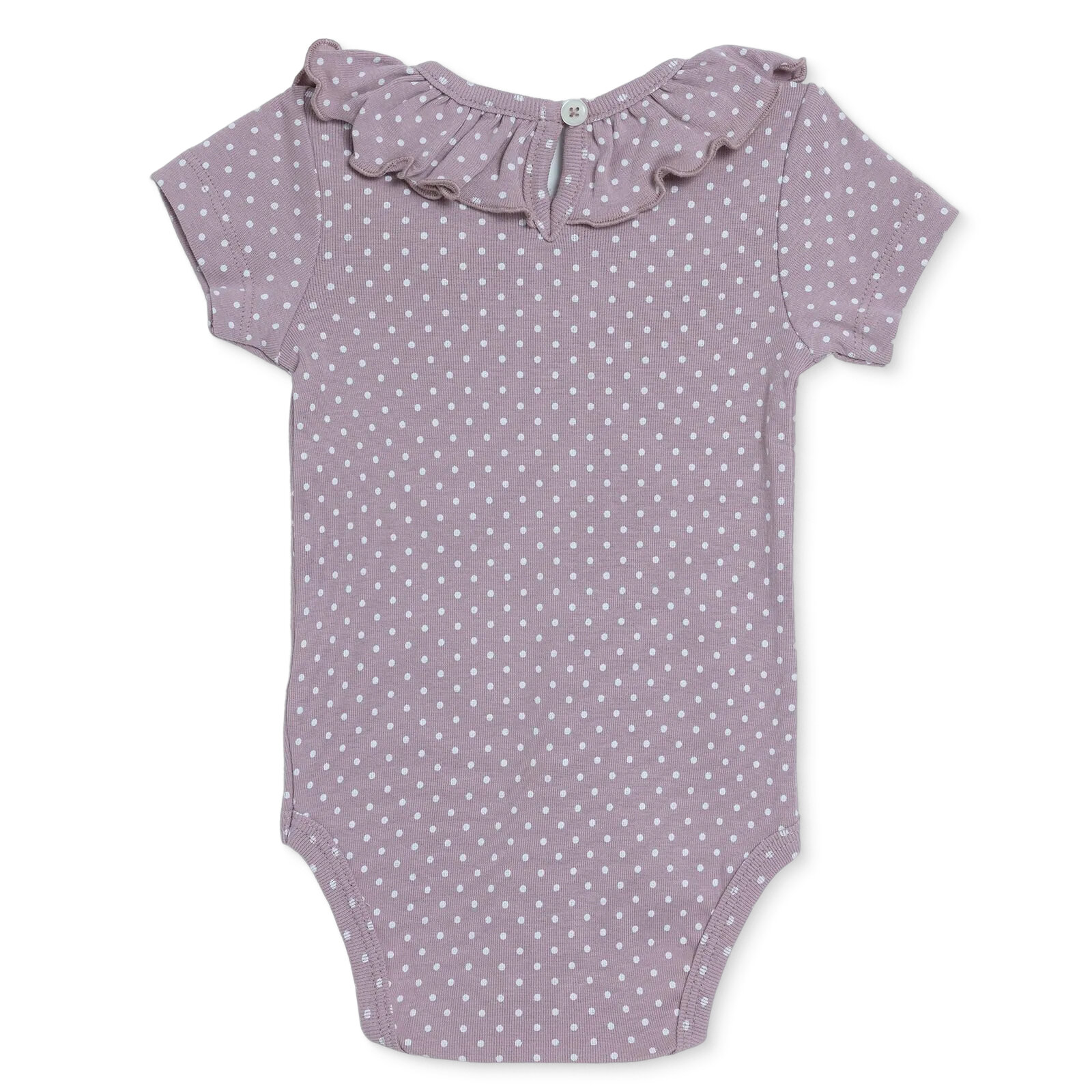 Kız Bebek Kısa Kol Body Ribana Çıtçıtlı Yaka Kısa Kol