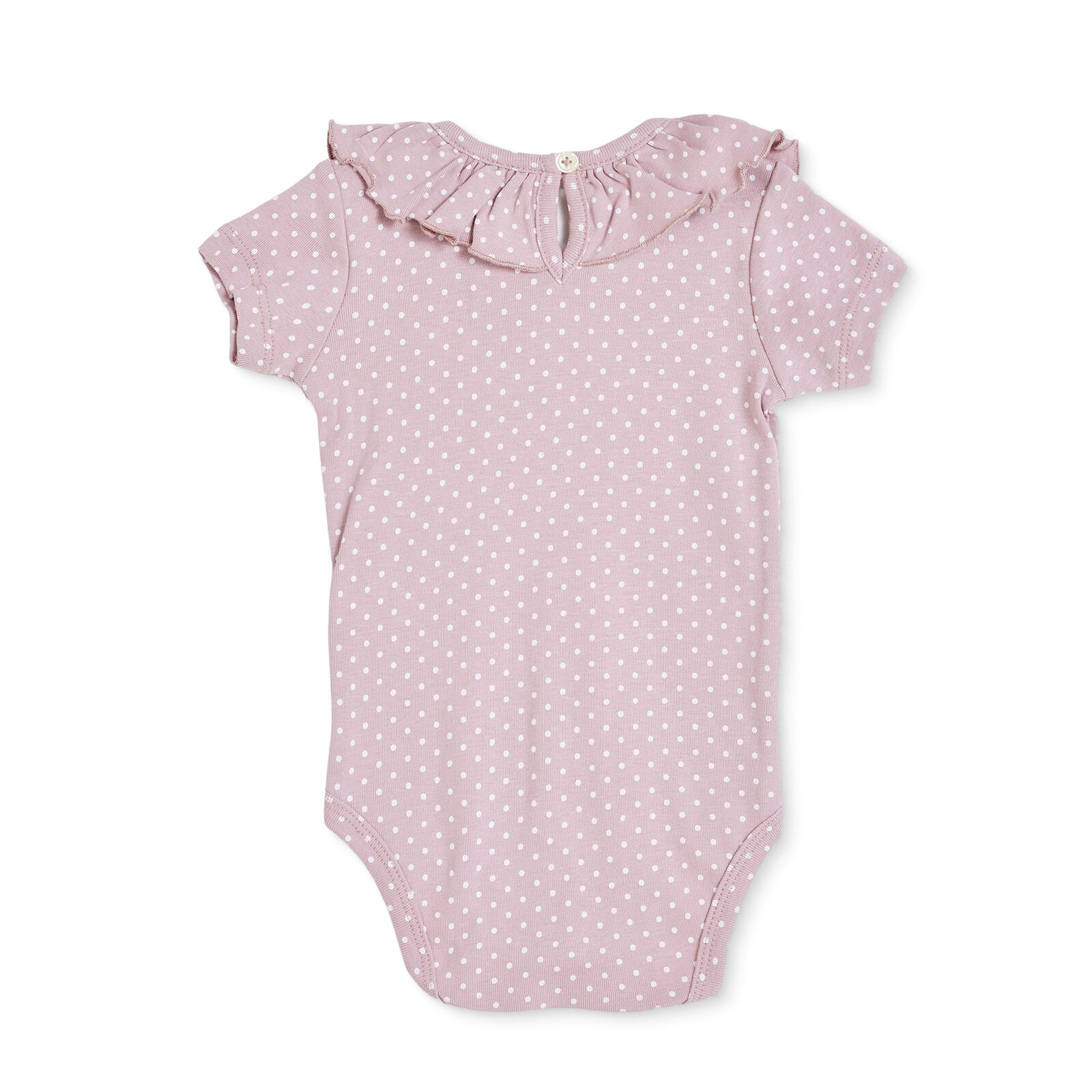 Kız Bebek Kısa Kol Body Ribana Çıtçıtlı Yaka Kısa Kol