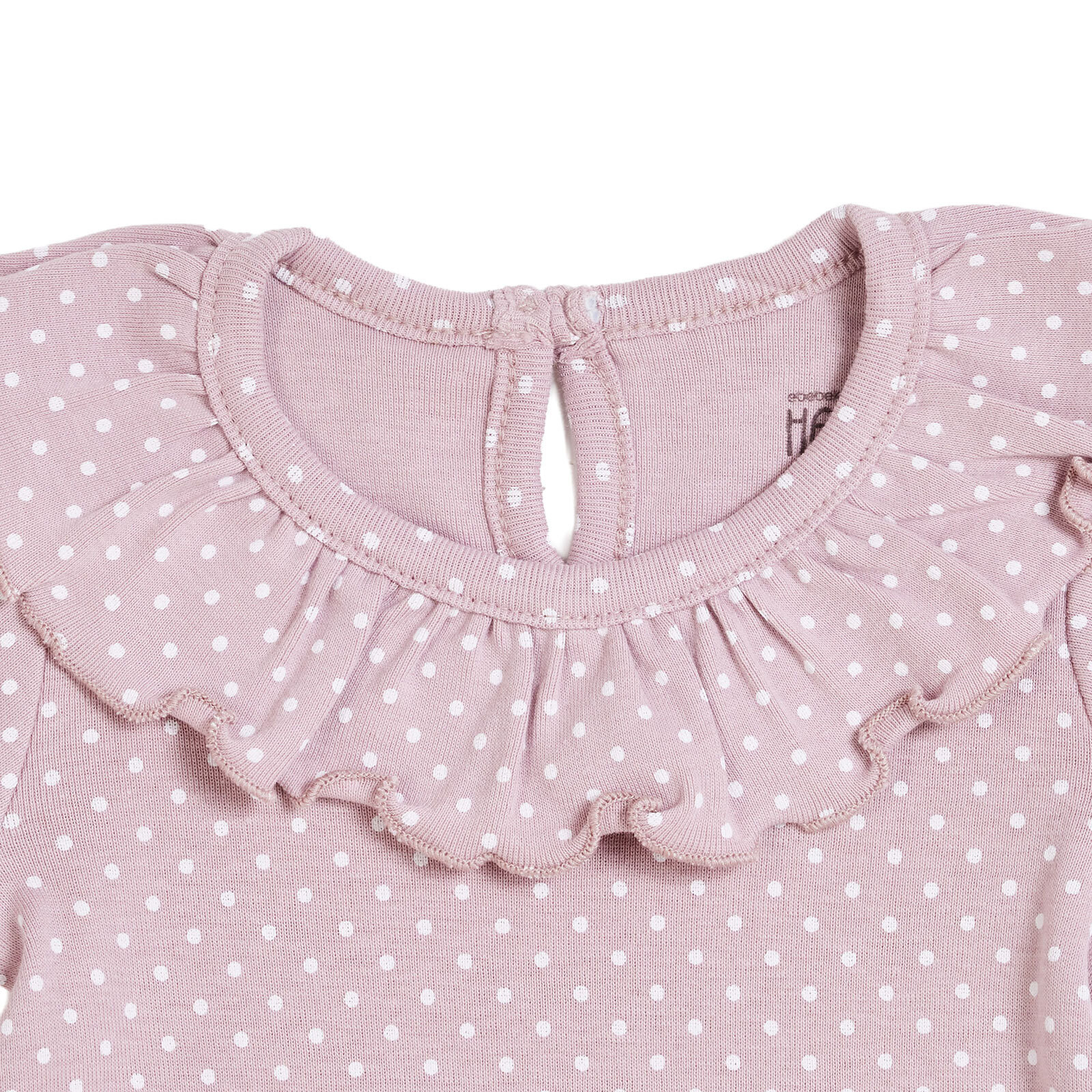 Kız Bebek Kısa Kol Body Ribana Çıtçıtlı Yaka Kısa Kol