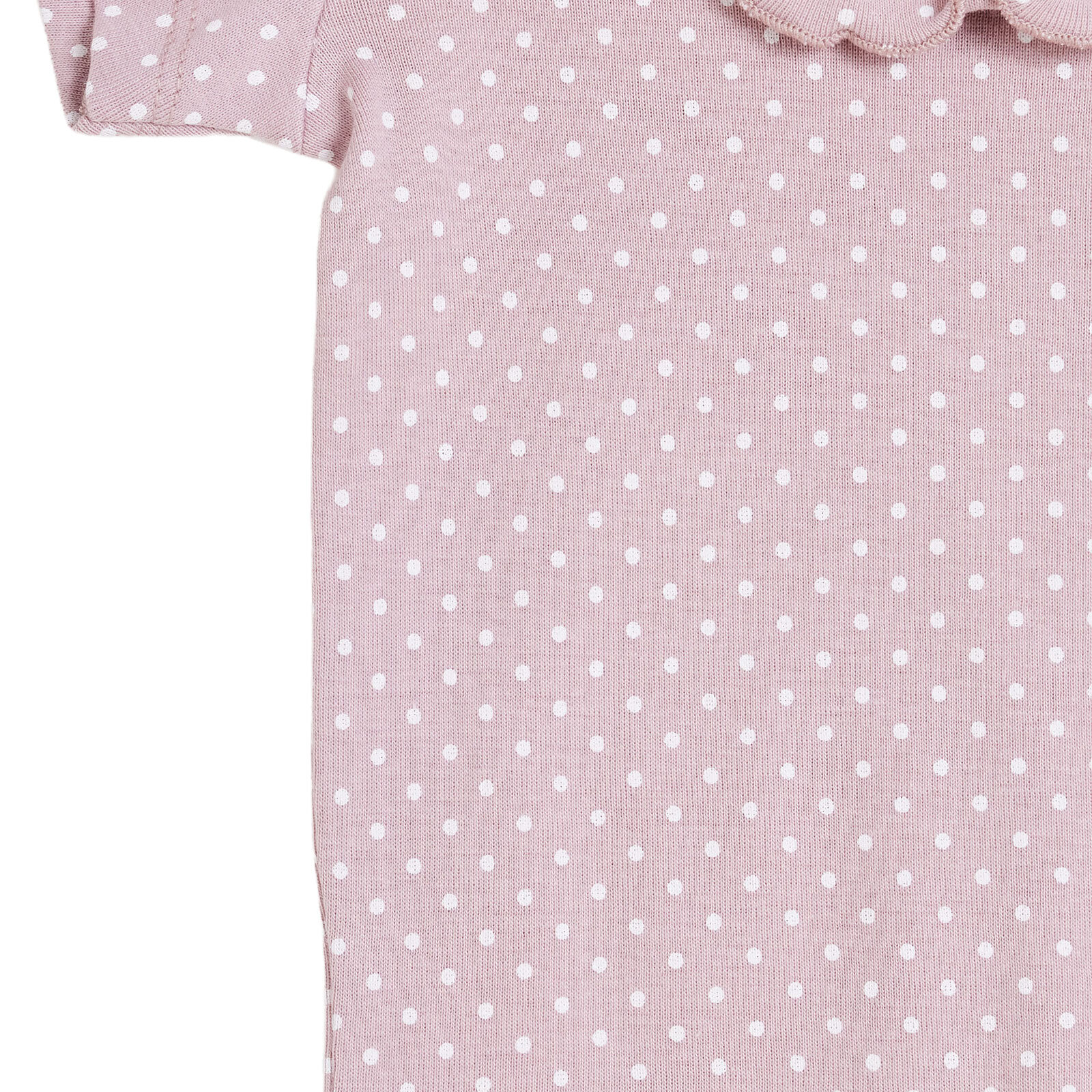 Kız Bebek Kısa Kol Body Ribana Çıtçıtlı Yaka Kısa Kol