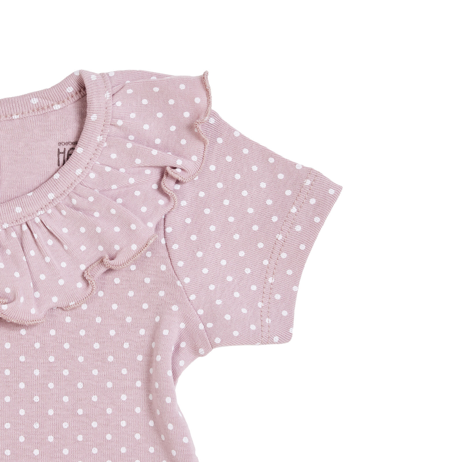 Kız Bebek Kısa Kol Body Ribana Çıtçıtlı Yaka Kısa Kol