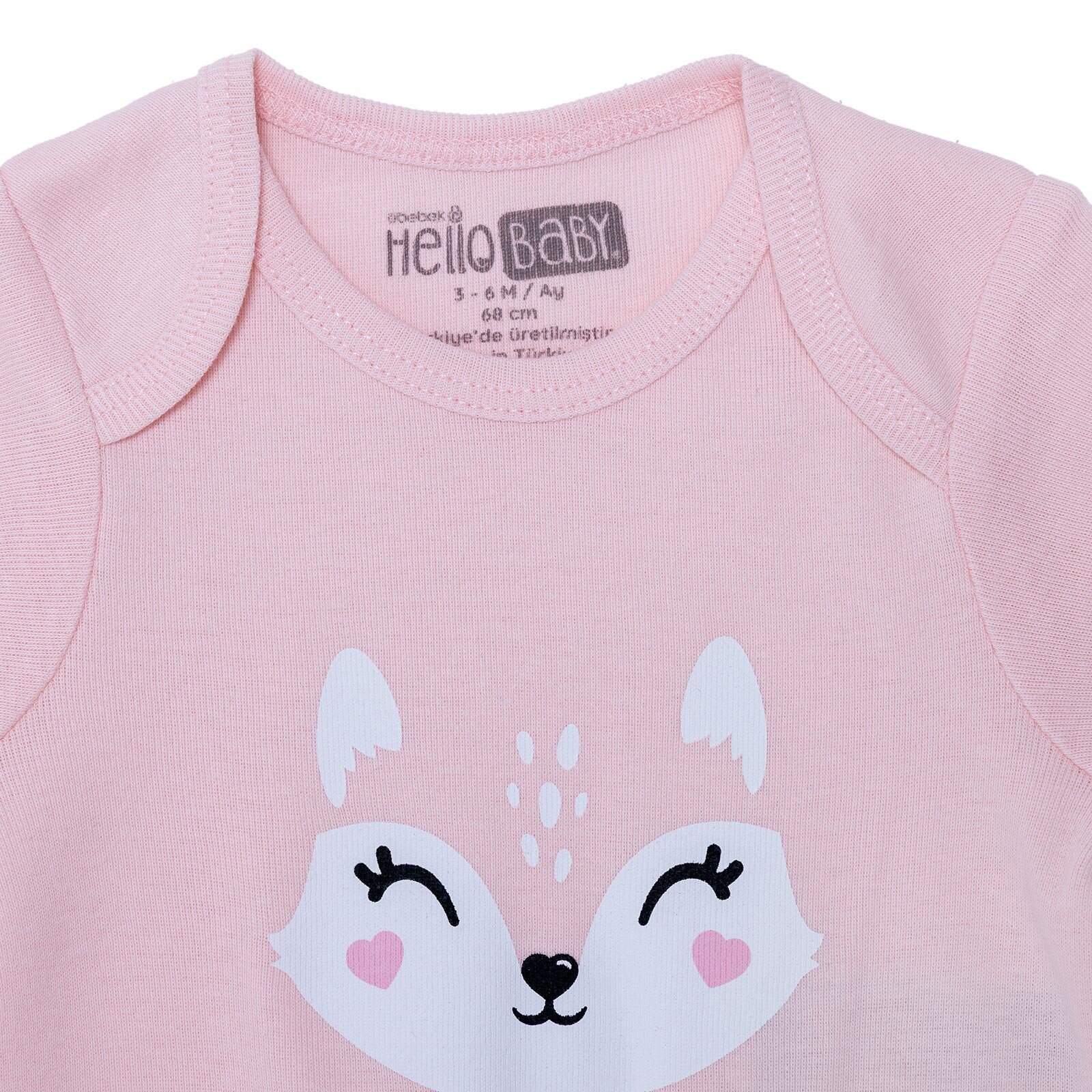 Kız Bebek Kısa Kol Body Ribana Zarf Yaka Kısa Kol Kız Bebek Kısa Kol Body Ribana Zarf Yaka Kısa Kol