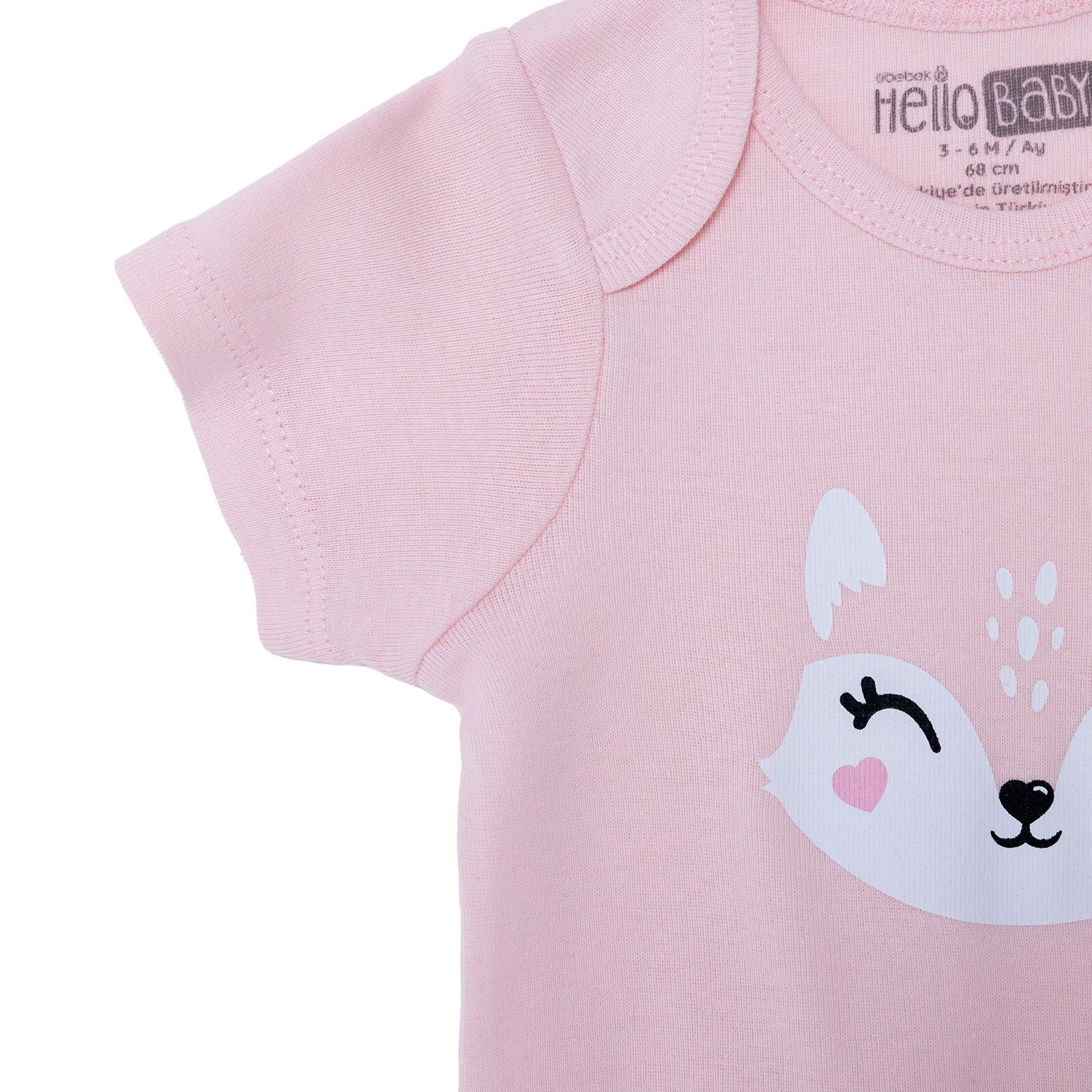 Kız Bebek Kısa Kol Body Ribana Zarf Yaka Kısa Kol Kız Bebek Kısa Kol Body Ribana Zarf Yaka Kısa Kol