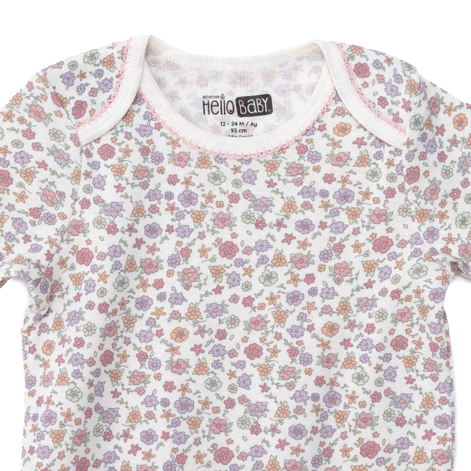 Kız Bebek Kısa Kol Body Zarf Yaka Kısa Kol Ribana Paça Kız Bebek Kısa Kol Body Zarf Yaka Kısa Kol Ribana Paça