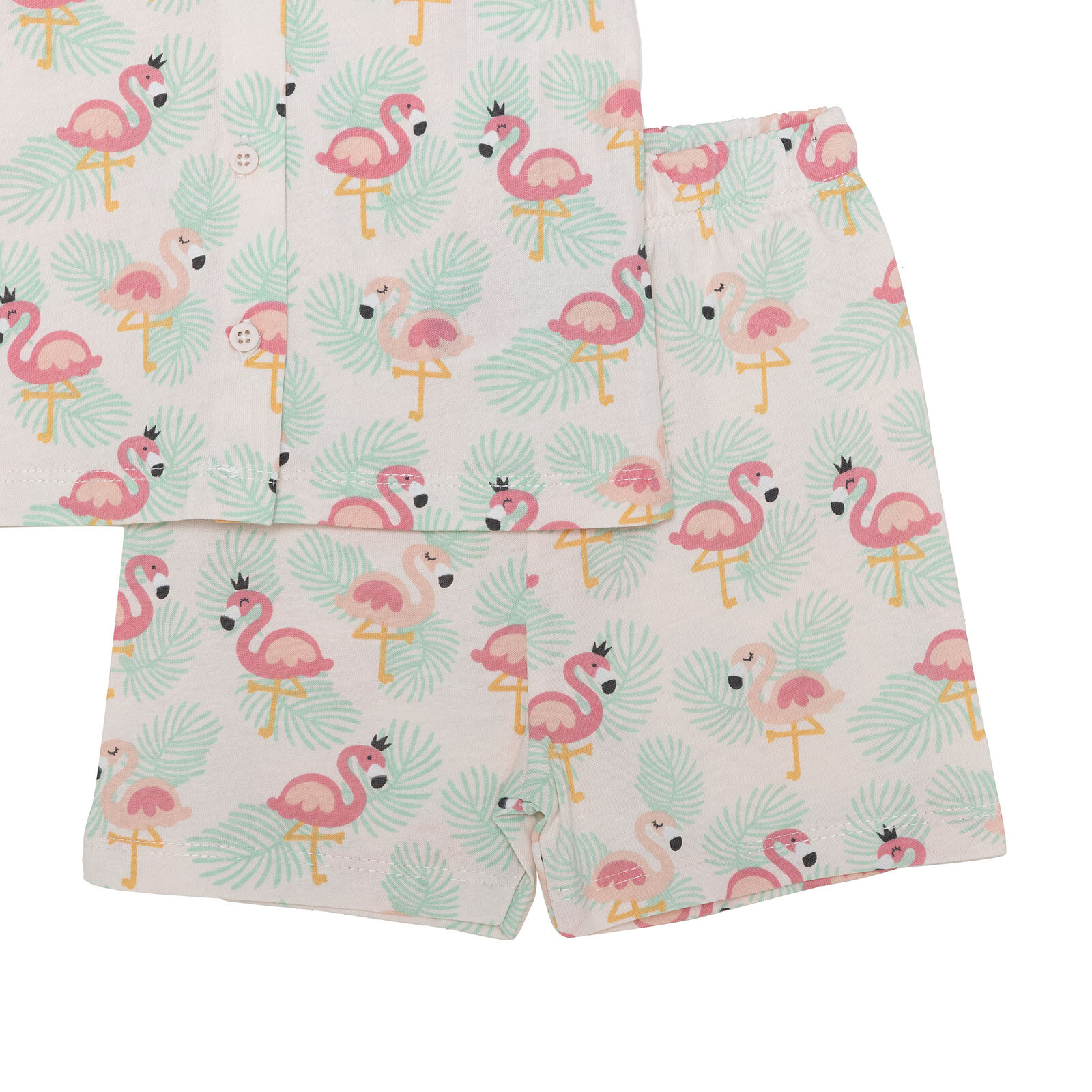 Kız Bebek Kısa Kol Pijama Takımı Süprem Bebe Yaka Kısa Kol Reçme Paça Kız Bebek Kısa Kol Pijama Takımı Süprem Bebe Yaka Kısa Kol Reçme Paça