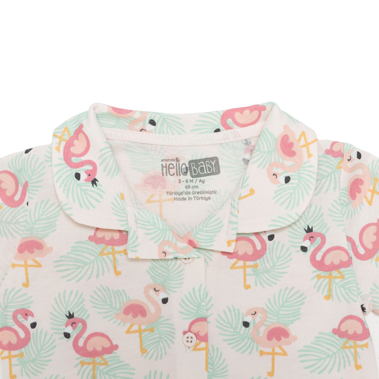 Kız Bebek Kısa Kol Pijama Takımı Süprem Bebe Yaka Kısa Kol Reçme Paça Kız Bebek Kısa Kol Pijama Takımı Süprem Bebe Yaka Kısa Kol Reçme Paça