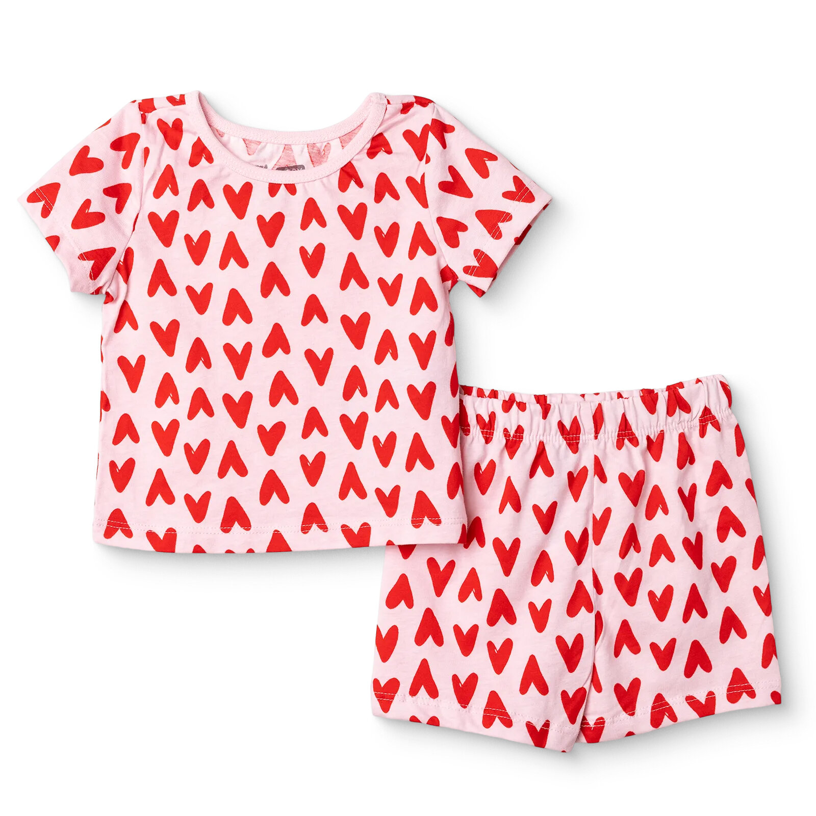 Kız Bebek Kısa Kol Pijama Takımı Süprem Bisiklet Yaka Kısa Kol Reçme Paça Kız Bebek Kısa Kol Pijama Takımı Süprem Bisiklet Yaka Kısa Kol Reçme Paça