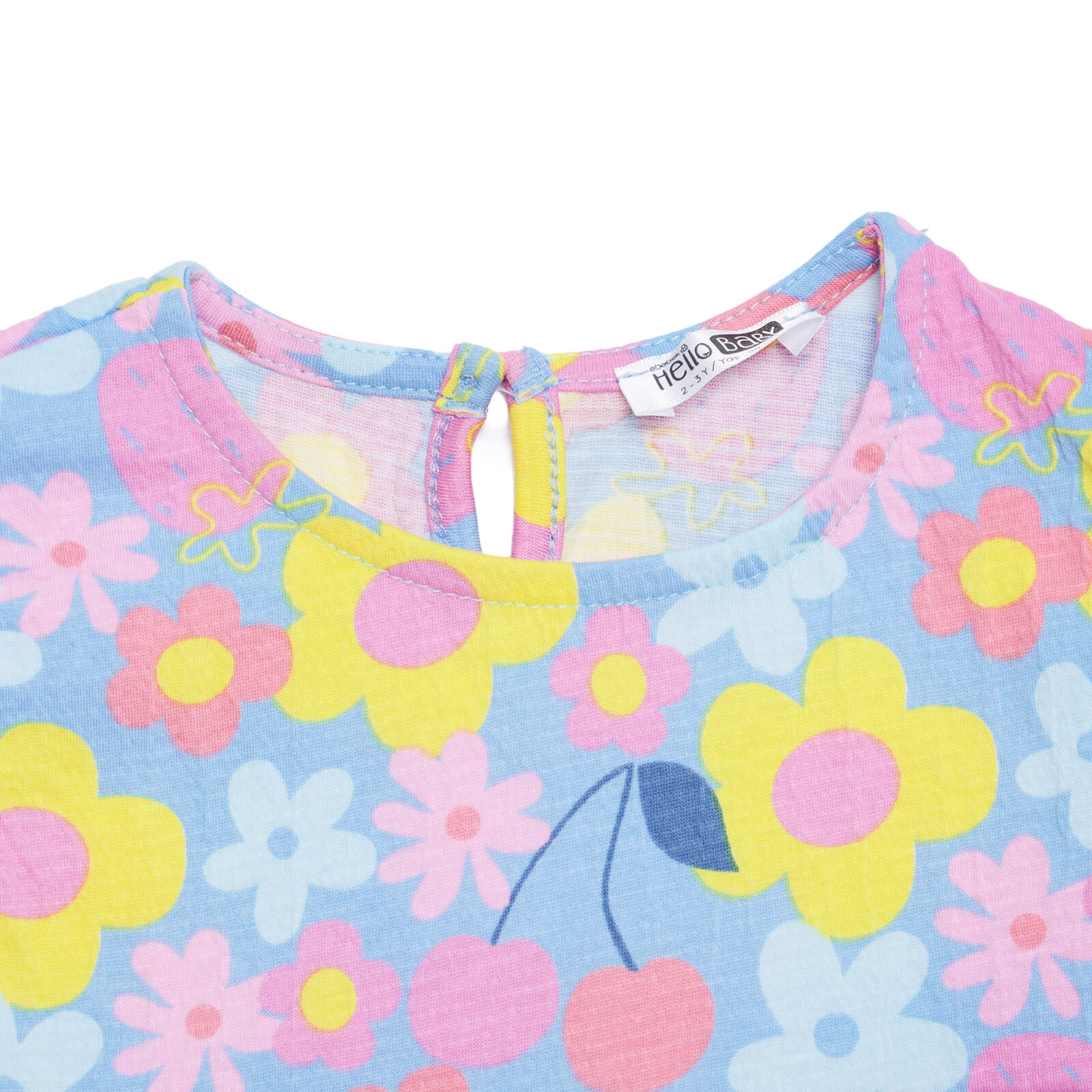 Kız Bebek Kısa Tulum Bisiklet Yaka Kısa Kol Lastikli Paça Kız Bebek Kısa Tulum Bisiklet Yaka Kısa Kol Lastikli Paça