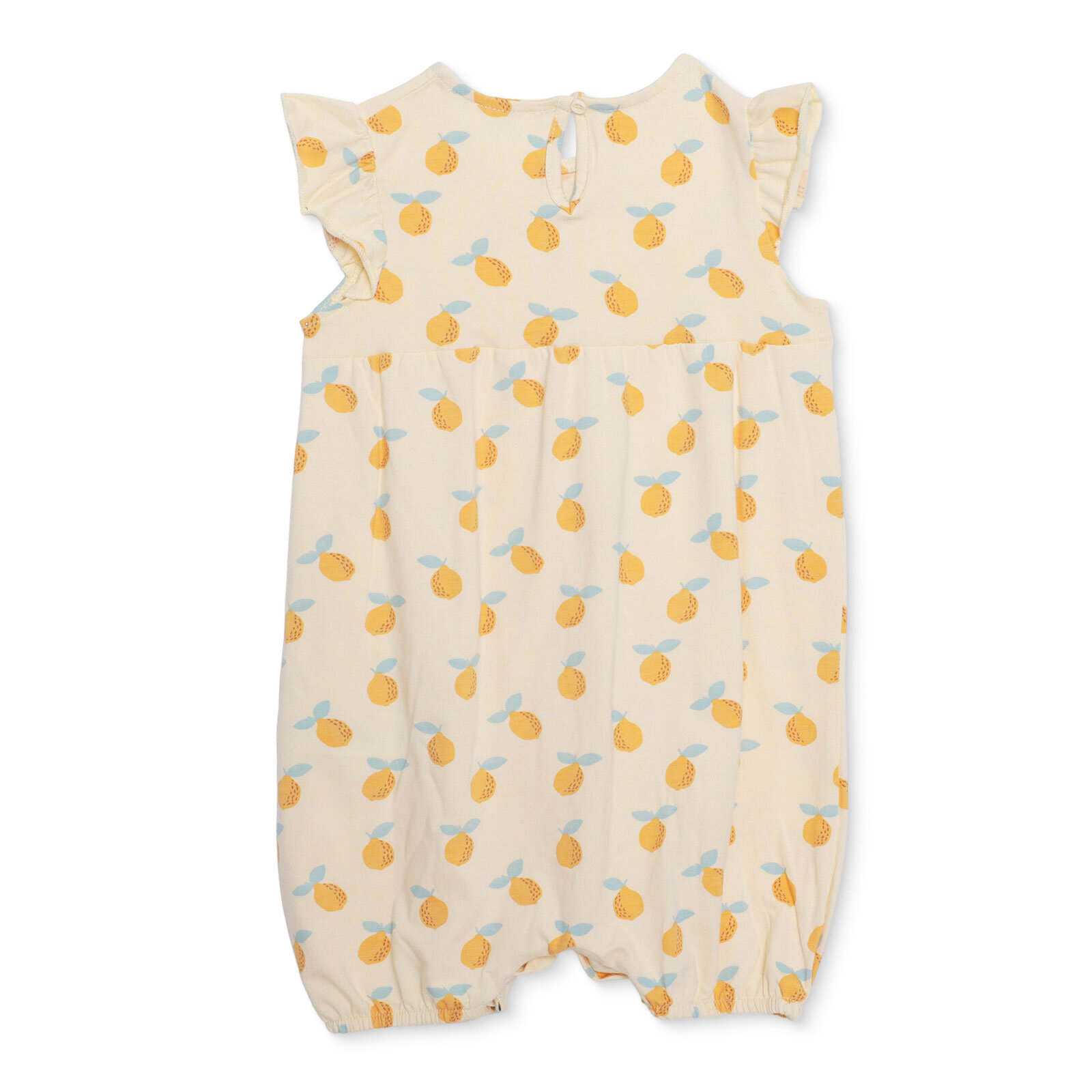 Kız Bebek Kısa Tulum Bisiklet Yaka Kısa Kol Lastikli Paça Kız Bebek Kısa Tulum Bisiklet Yaka Kısa Kol Lastikli Paça