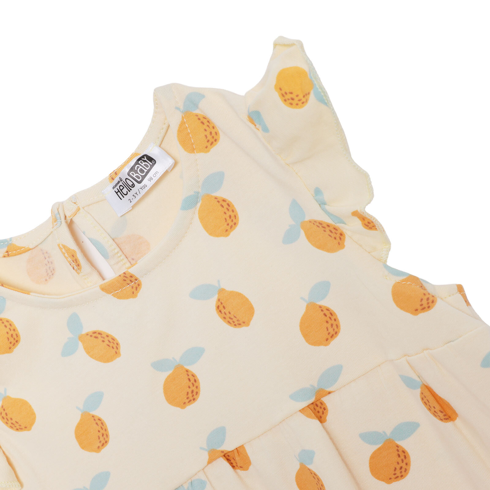 Kız Bebek Kısa Tulum Bisiklet Yaka Kısa Kol Lastikli Paça Kız Bebek Kısa Tulum Bisiklet Yaka Kısa Kol Lastikli Paça