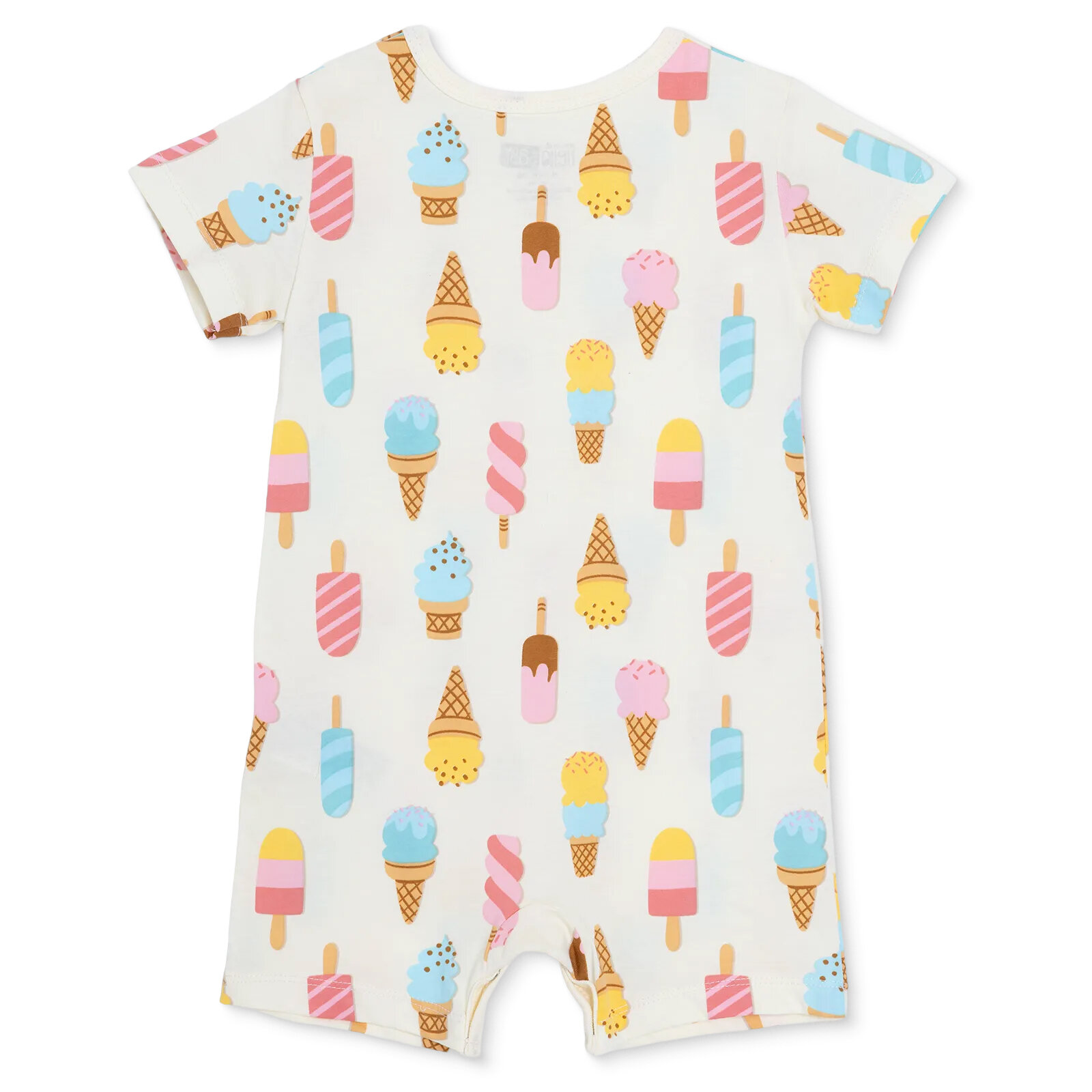 Kız Bebek Kısa Tulum Fırfırlı Yaka Kısa Kol Reçme Paça