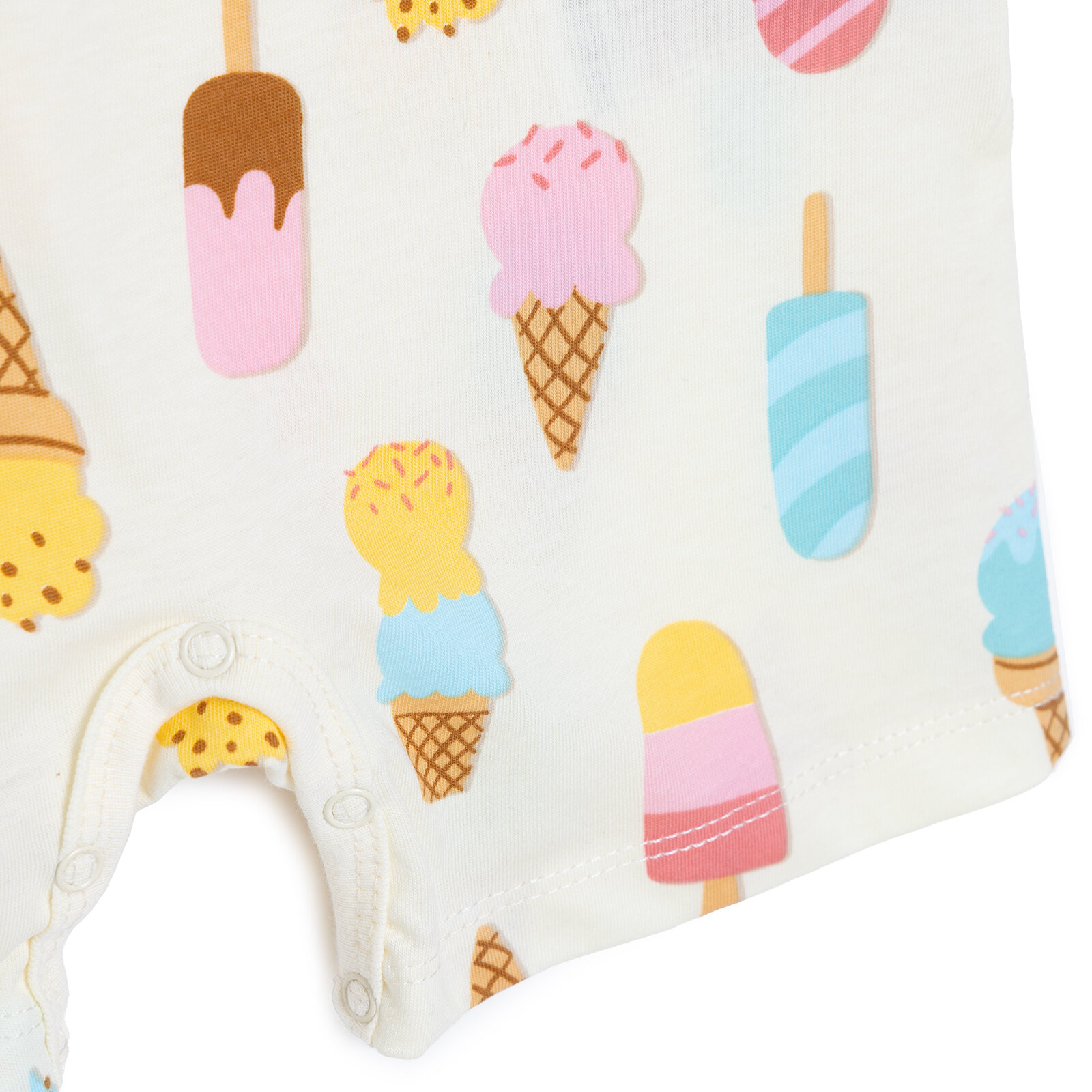 Kız Bebek Kısa Tulum Fırfırlı Yaka Kısa Kol Reçme Paça