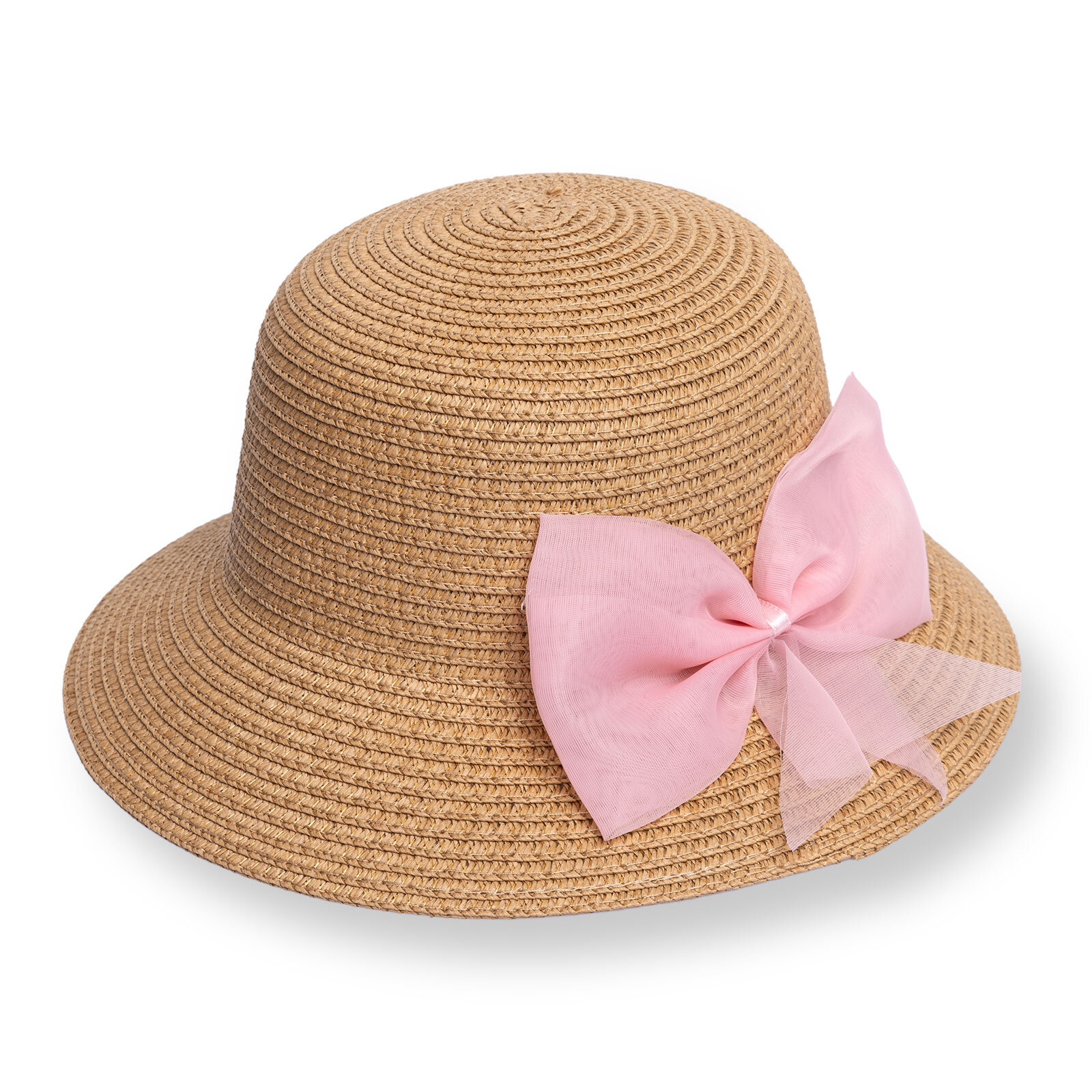 Kız Bebek Kurdeleli Hasır Bucket Şapka Kız Bebek Kurdeleli Hasır Bucket Şapka