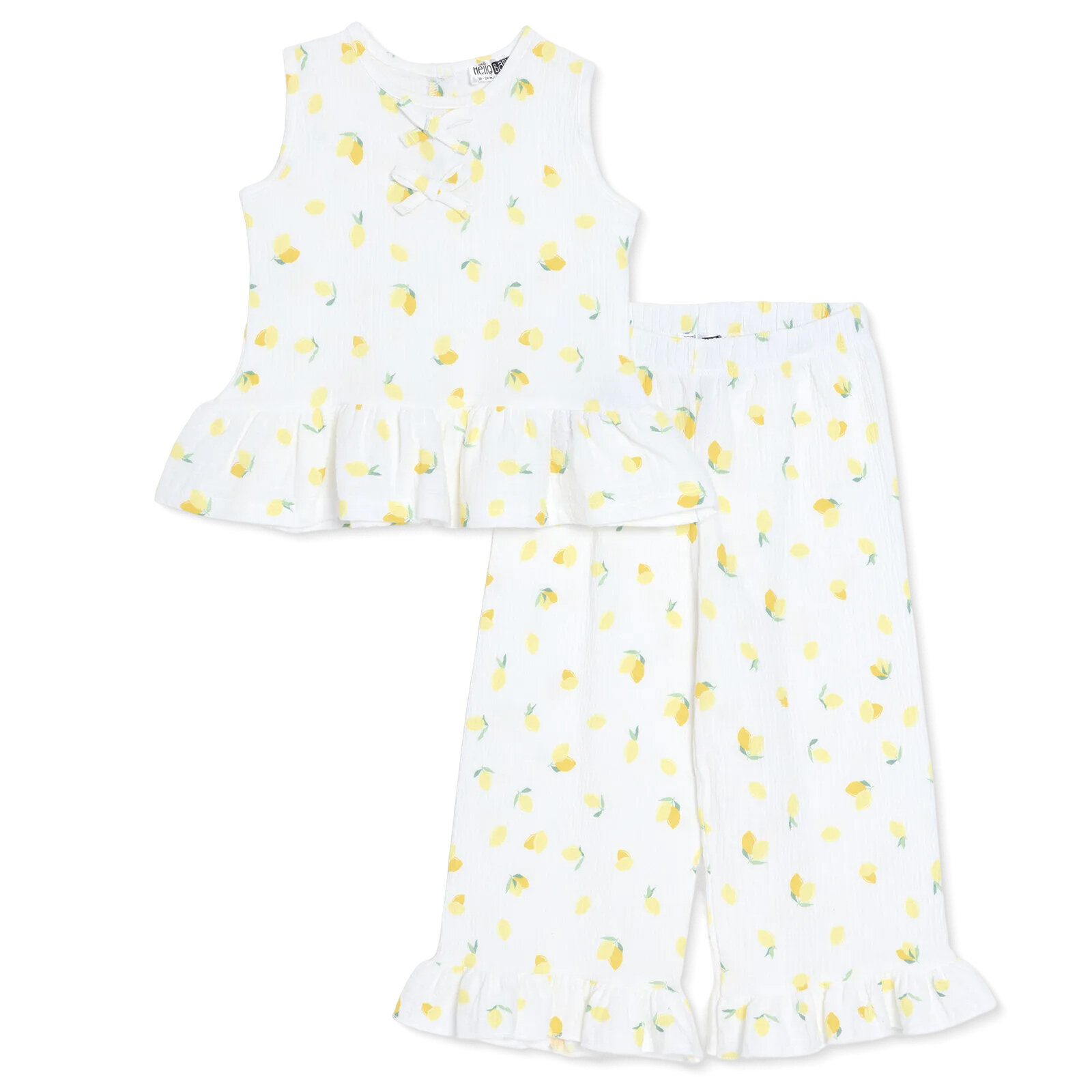 Kız Bebek Lemonade Bluz-Pantolon Bisiklet Yaka Atlet Kol Reçme Paça Kız Bebek Lemonade Bluz-Pantolon Bisiklet Yaka Atlet Kol Reçme Paça