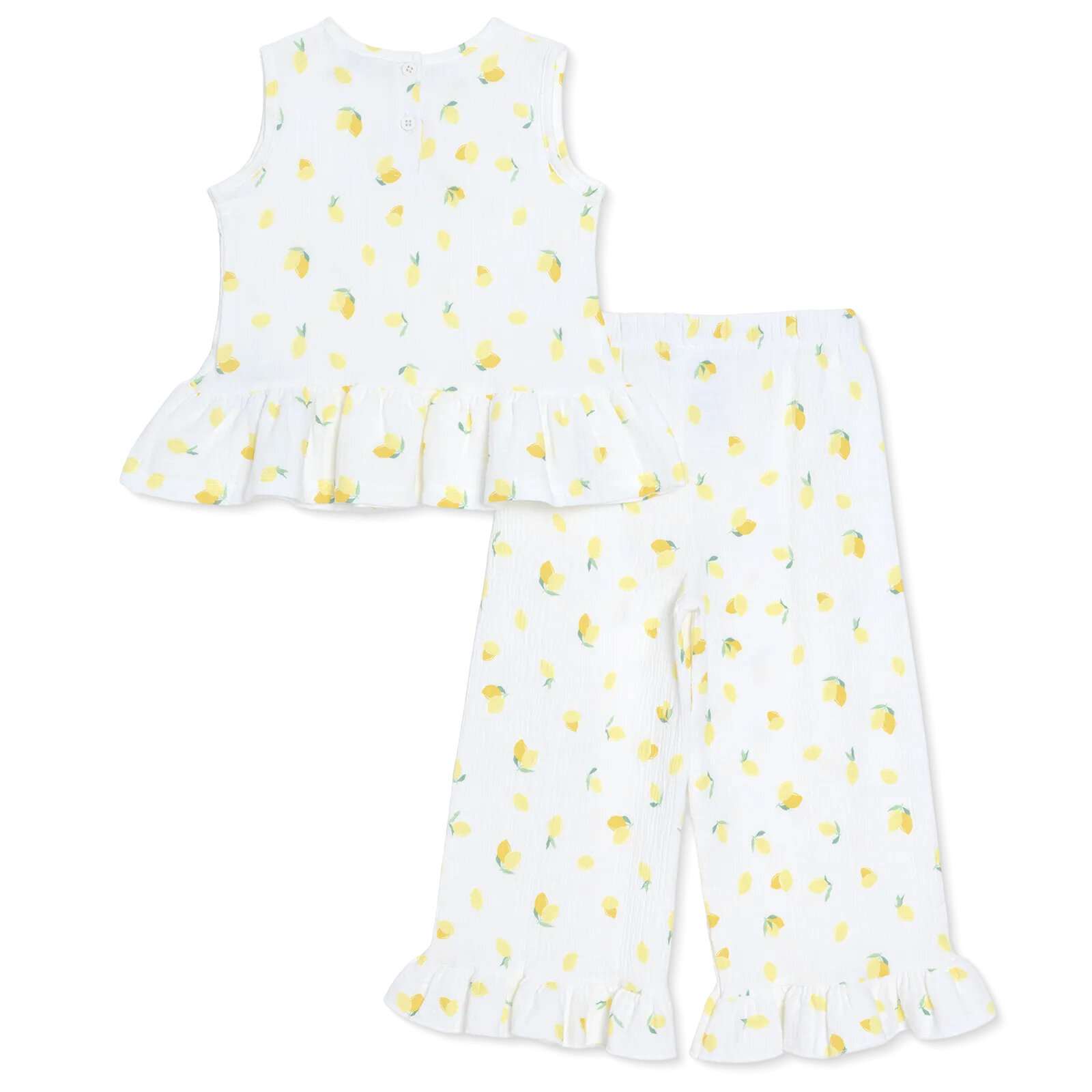 Kız Bebek Lemonade Bluz-Pantolon Bisiklet Yaka Atlet Kol Reçme Paça Kız Bebek Lemonade Bluz-Pantolon Bisiklet Yaka Atlet Kol Reçme Paça