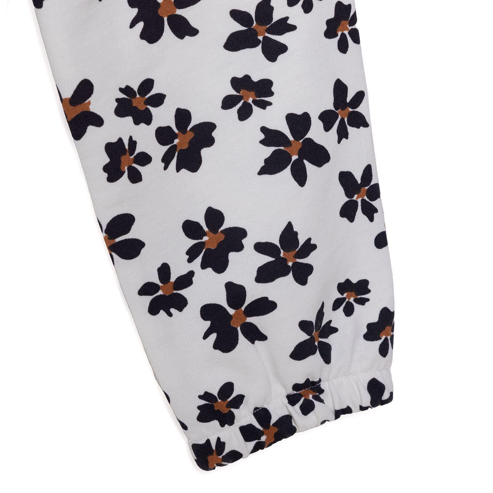 Kız Bebek Leopar Eşofman Takımı Üç İplik Çıtçıtlı Yaka Uzun Kol Lastikli Paça