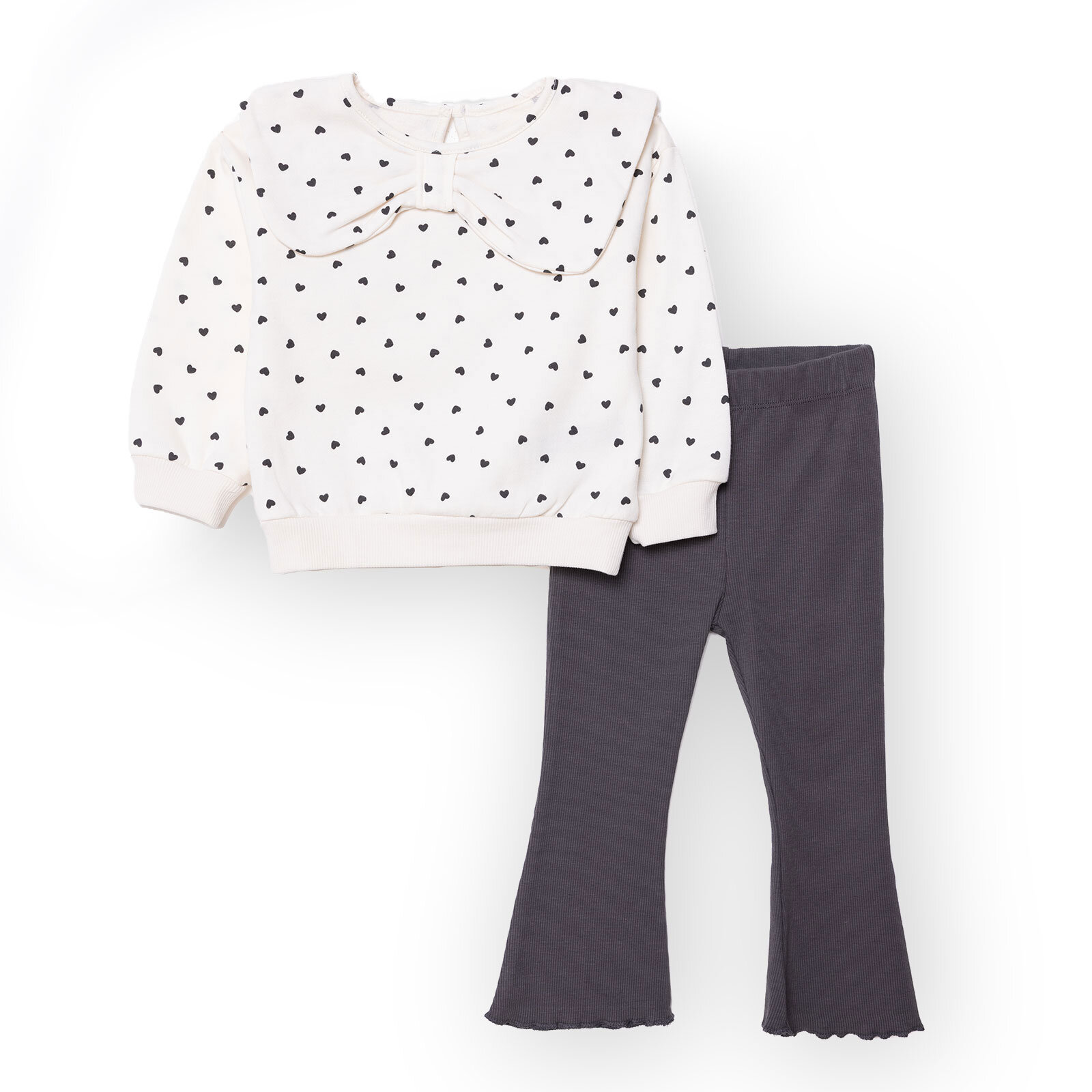 Kız Bebek Monochrome Bluz-Tayt Uzun Kol Reçme Paça Kız Bebek Monochrome Bluz-Tayt Uzun Kol Reçme Paça