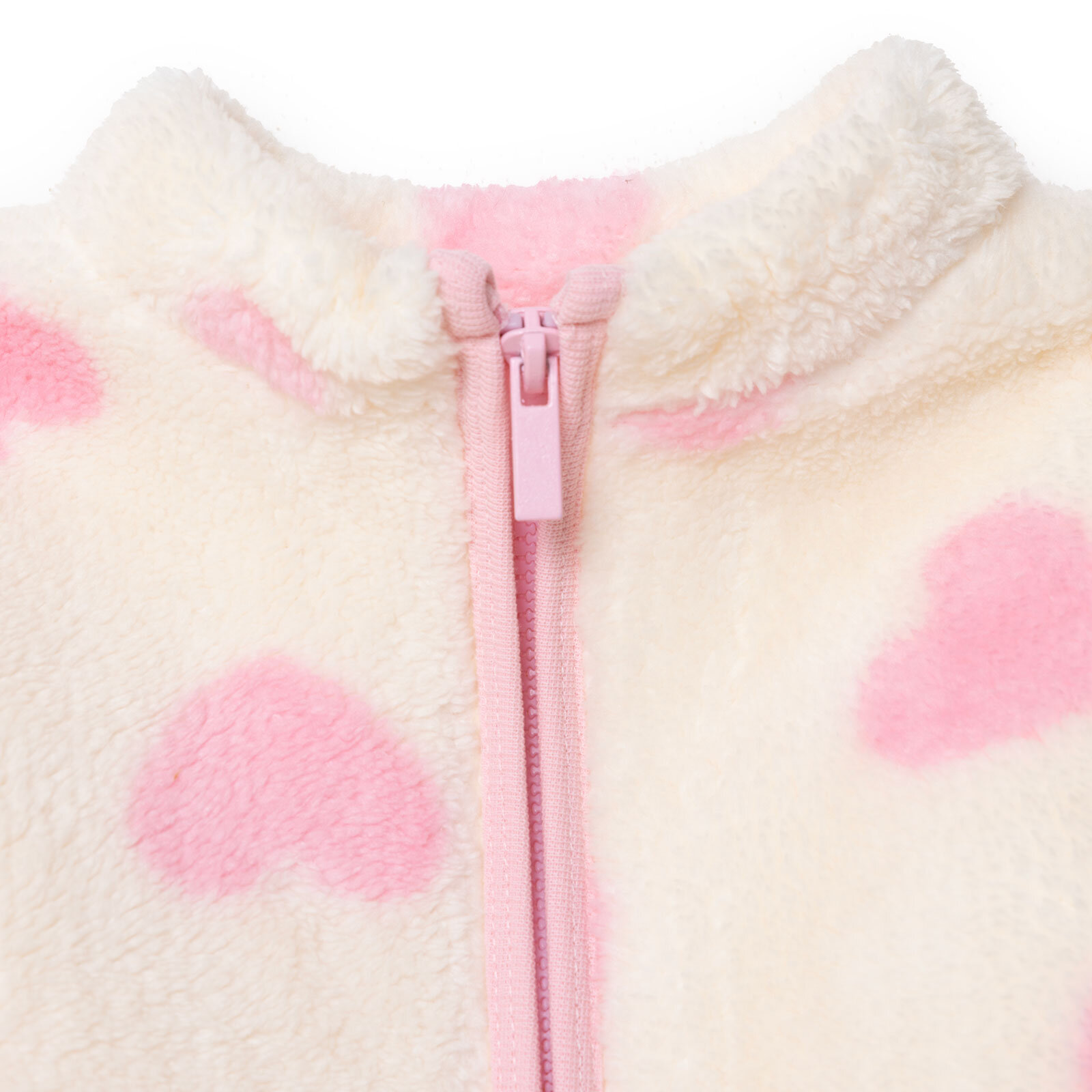 Kız Bebek Monochrome Welsoft Hırka Peluş Uzun Kol