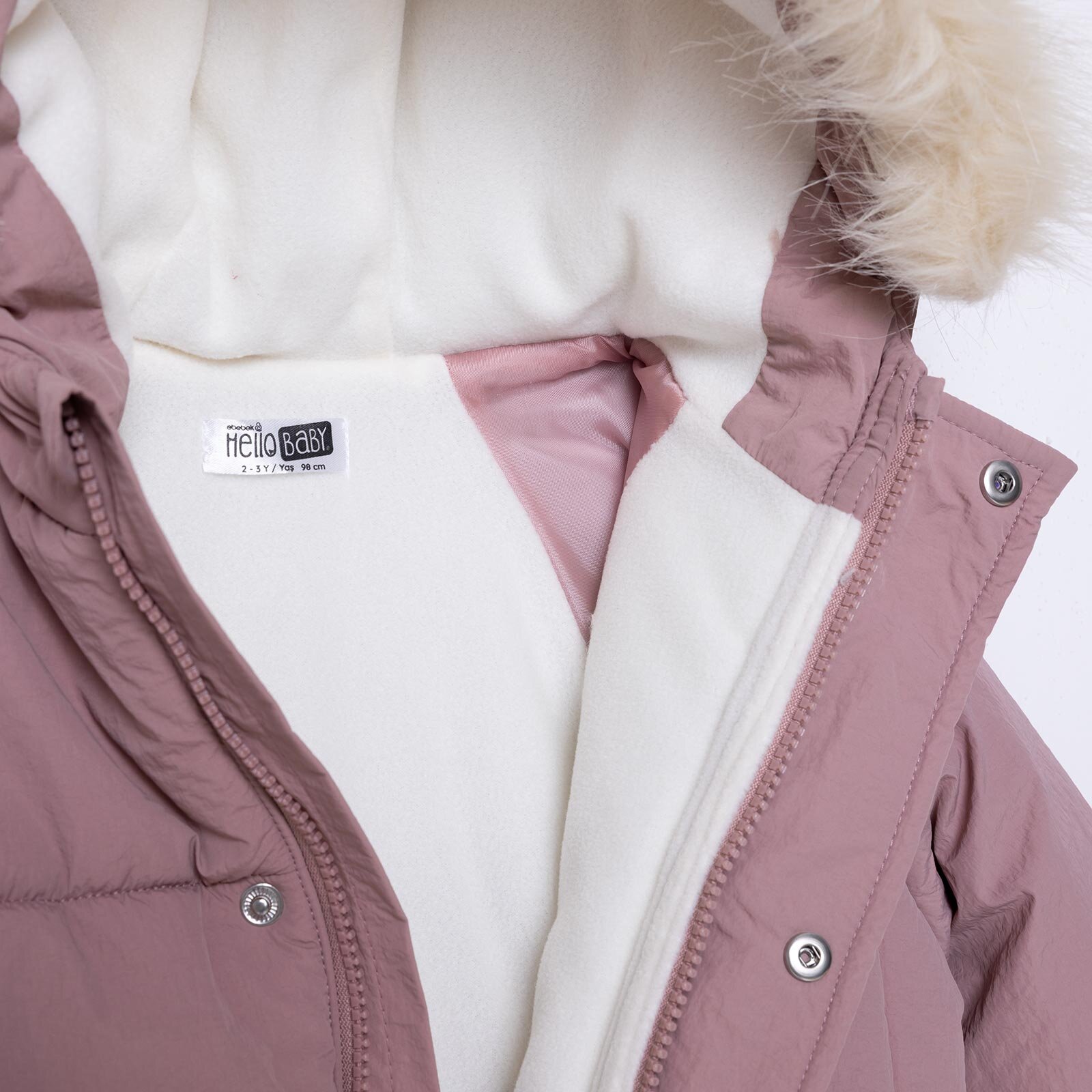 Kız Bebek Mont Polyester Uzun Kol Kız Bebek Mont Polyester Uzun Kol