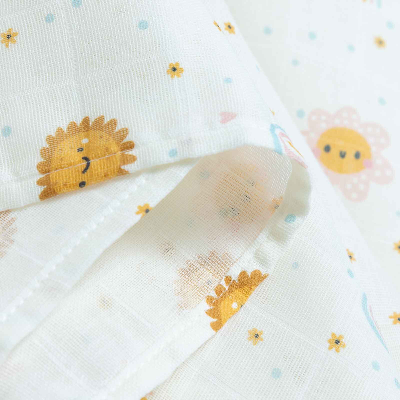 Kız Bebek Müslin Battaniye 100x110 cm