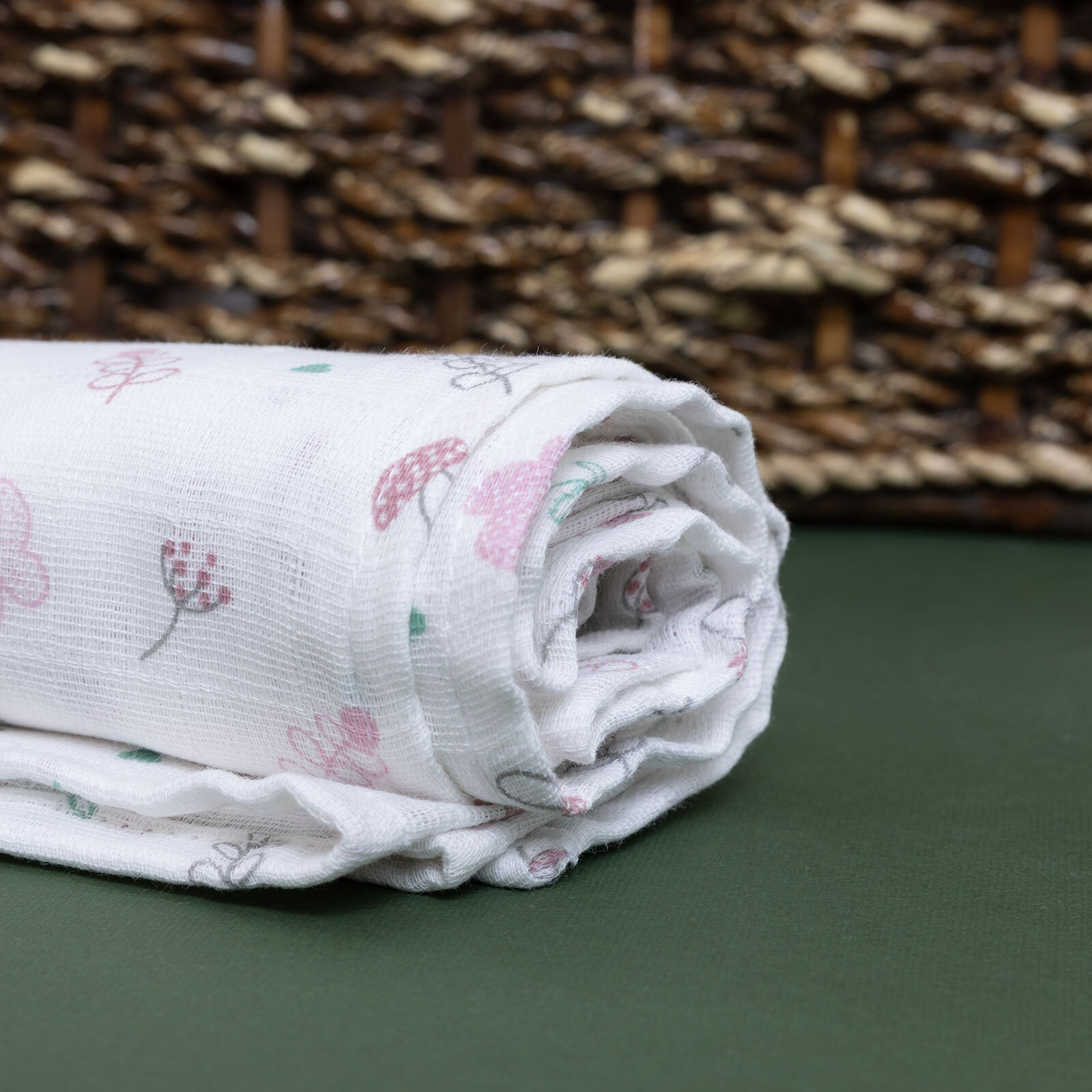 Kız Bebek Müslin Battaniye 90x110cm