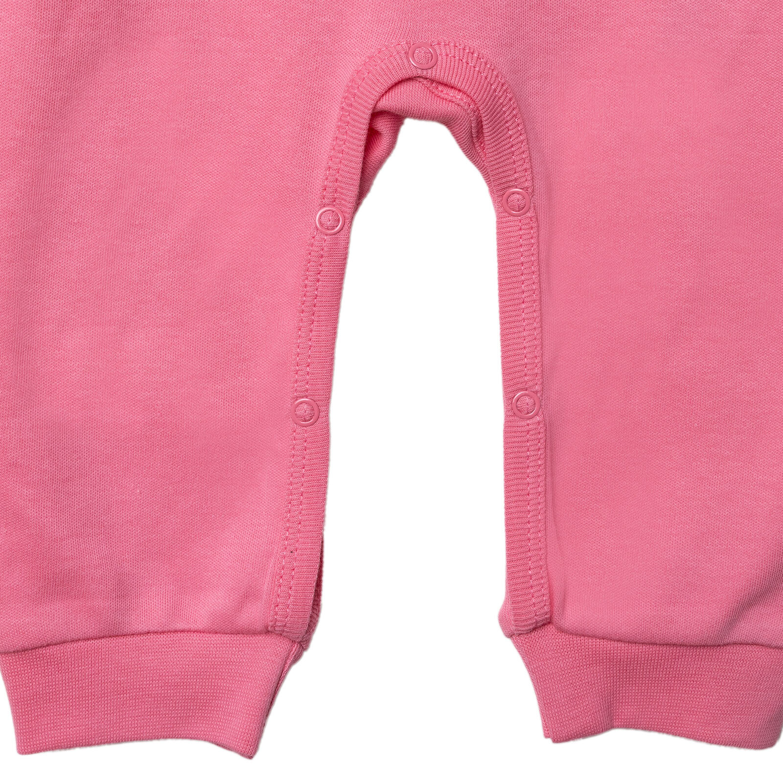 Kız Bebek Patiksiz Tulum İnterlok Bisiklet Yaka Uzun Kol Ribanalı Paça