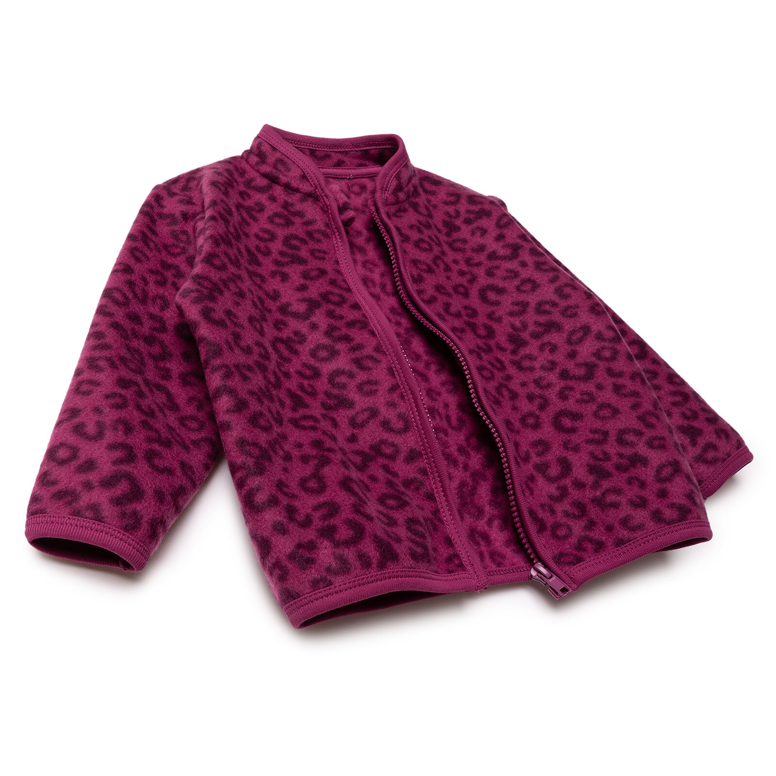 Kız Bebek Polar Hırka Hakim Yaka Uzun Kol