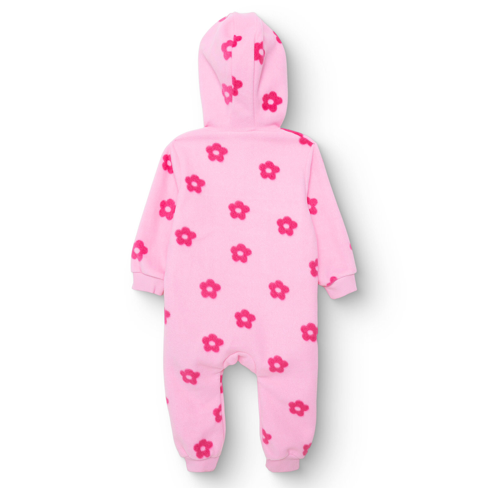 Kız Bebek Polar Patiksiz Tulum Uzun Kol Lastikli Paça