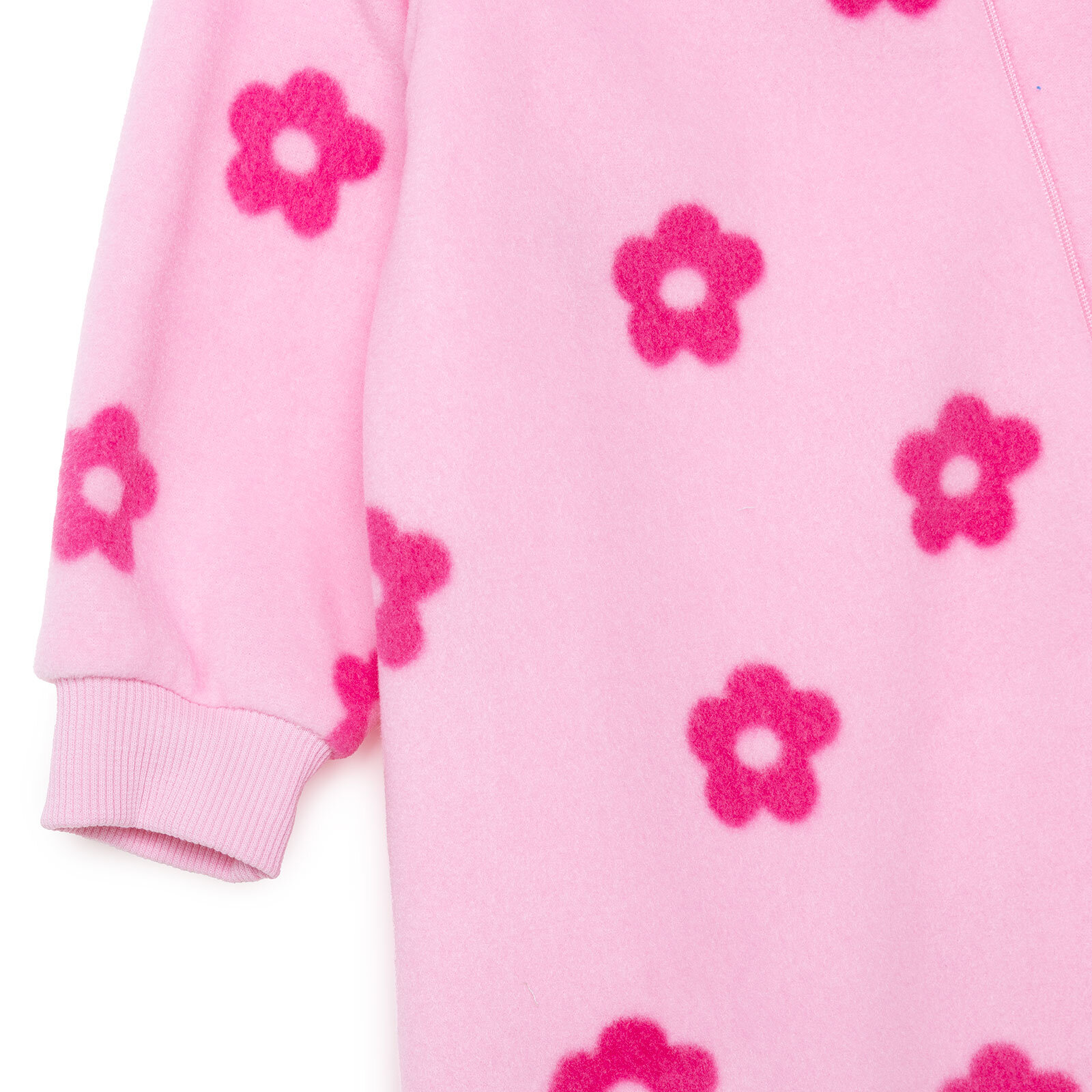 Kız Bebek Polar Patiksiz Tulum Uzun Kol Lastikli Paça