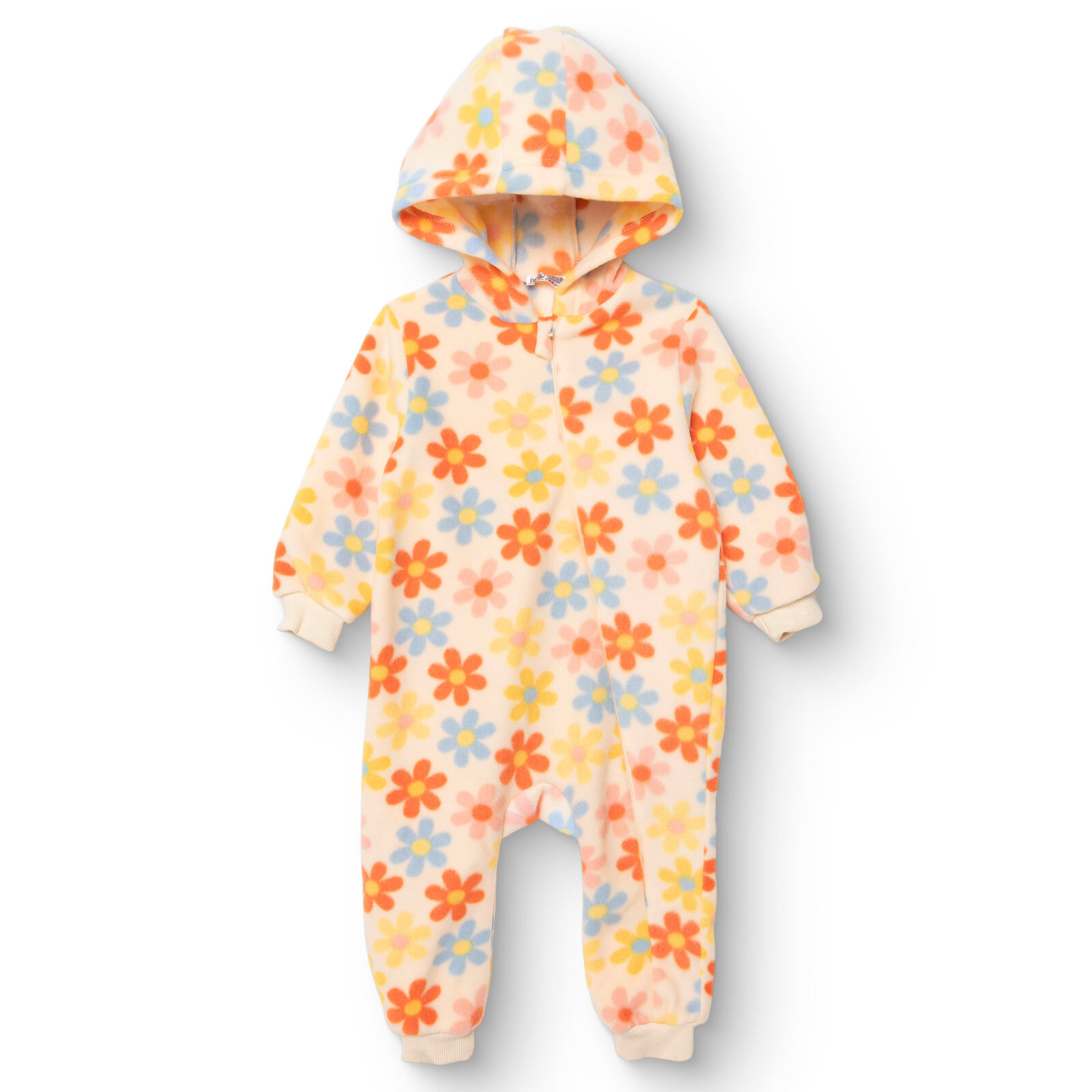 Kız Bebek Polar Patiksiz Tulum Uzun Kol Lastikli Paça