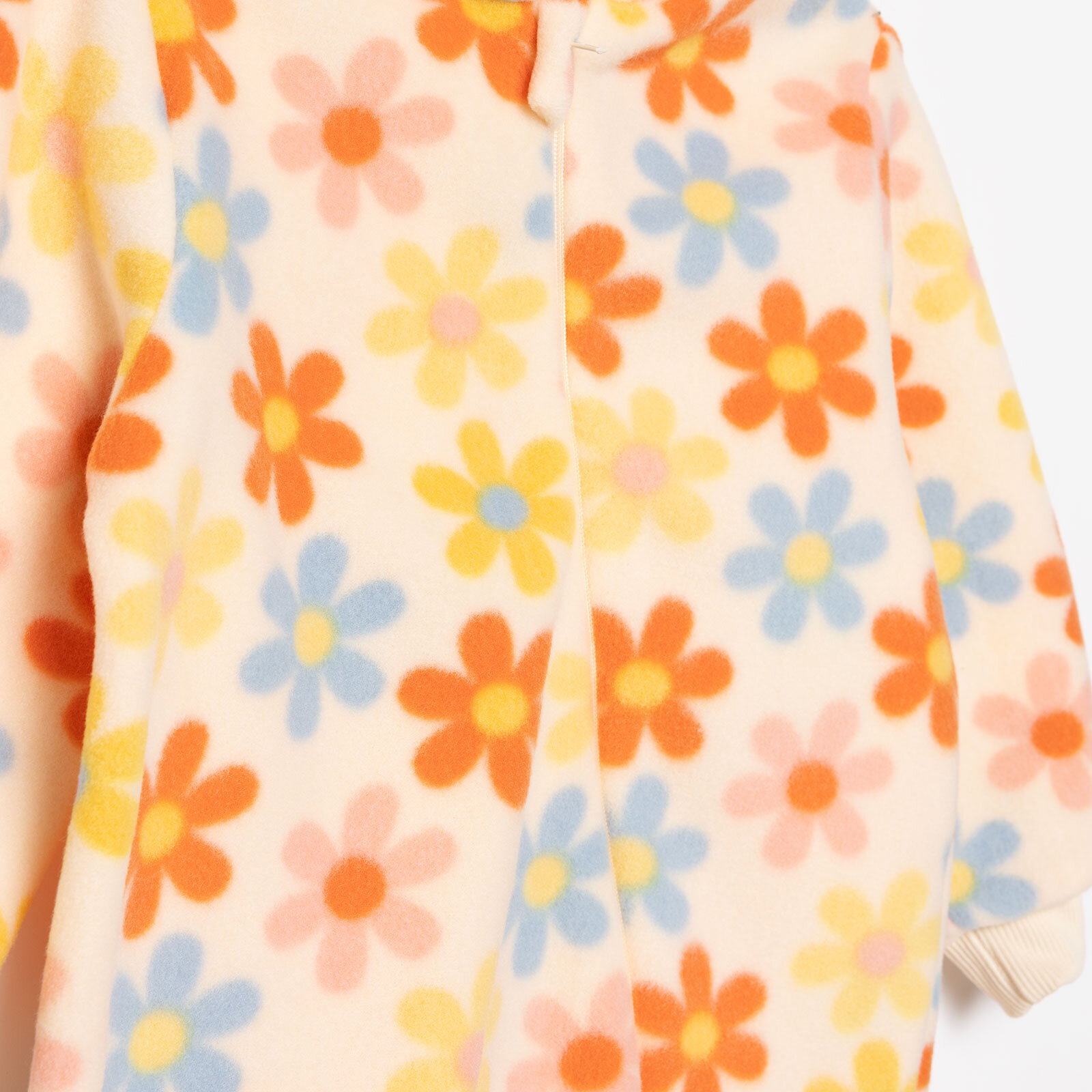 Kız Bebek Polar Patiksiz Tulum Uzun Kol Lastikli Paça