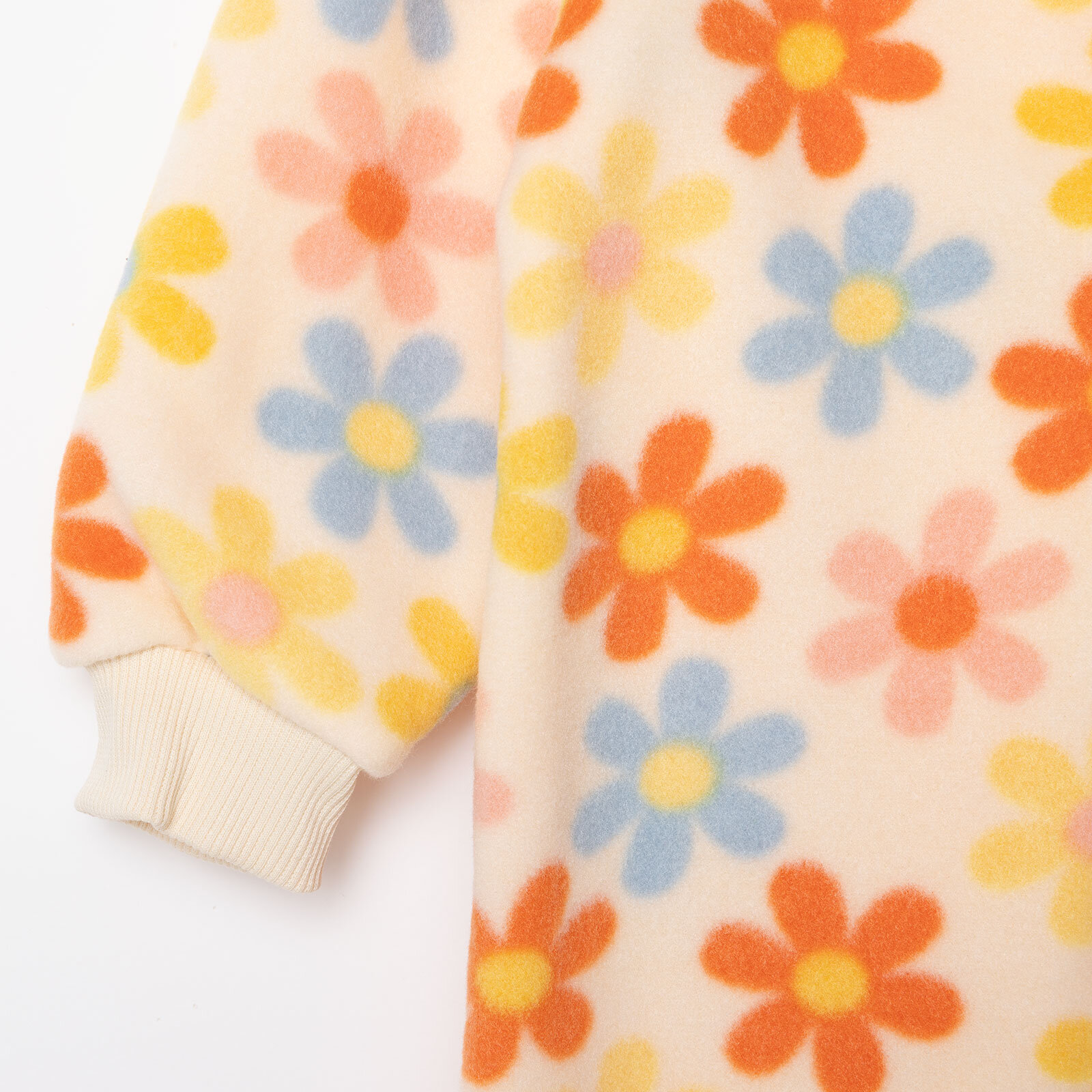 Kız Bebek Polar Patiksiz Tulum Uzun Kol Lastikli Paça