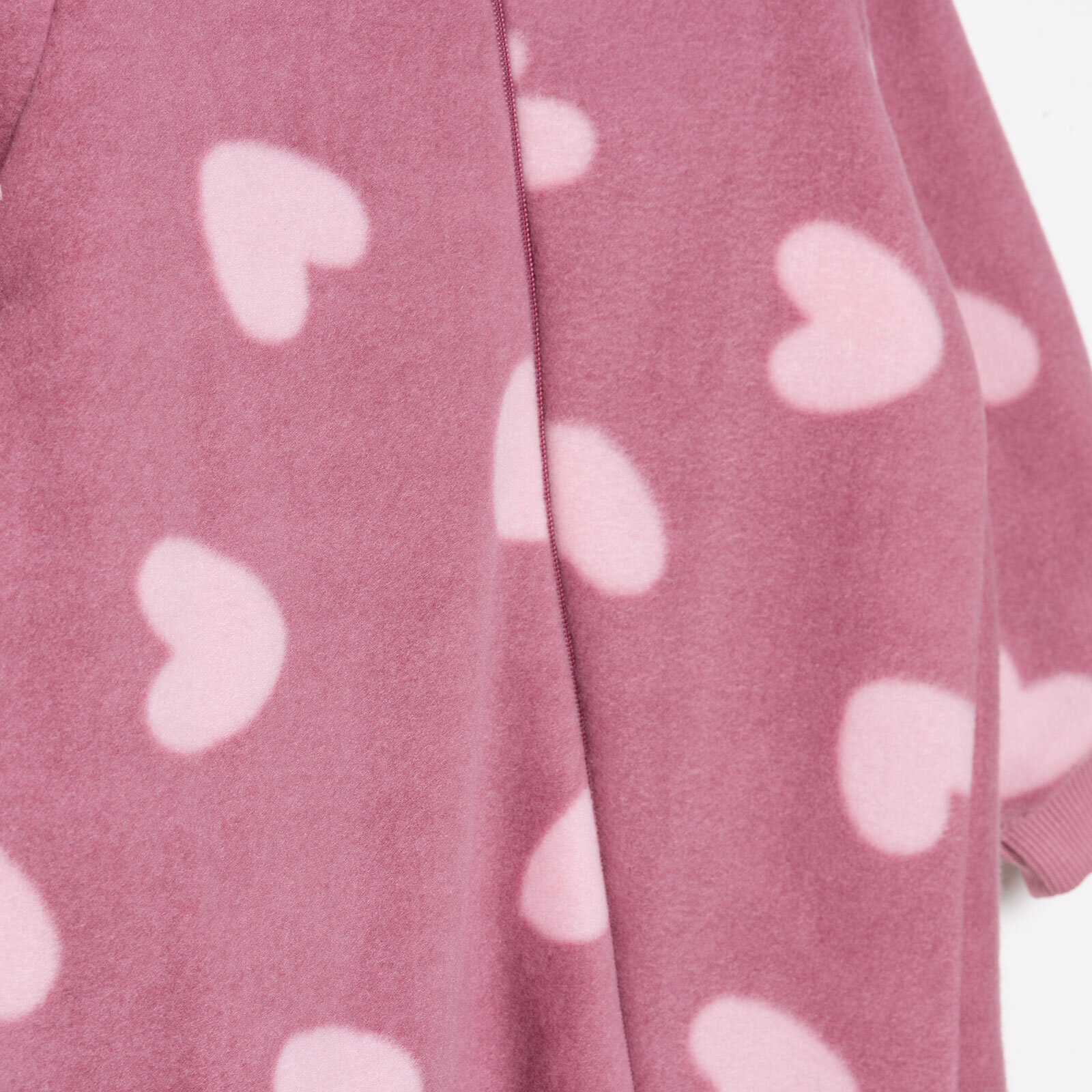 Kız Bebek Polar Patiksiz Tulum Uzun Kol Lastikli Paça